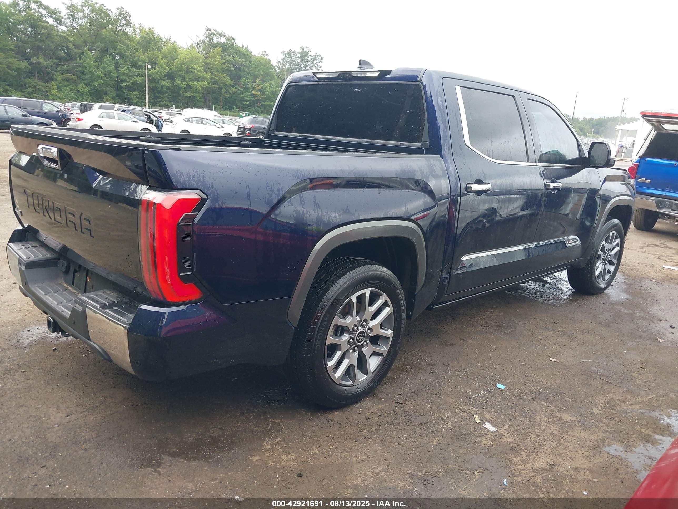 2022 Toyota Tundra Hybrid 1794 Edition Blue vin: 5TFMC5DB9NX006590