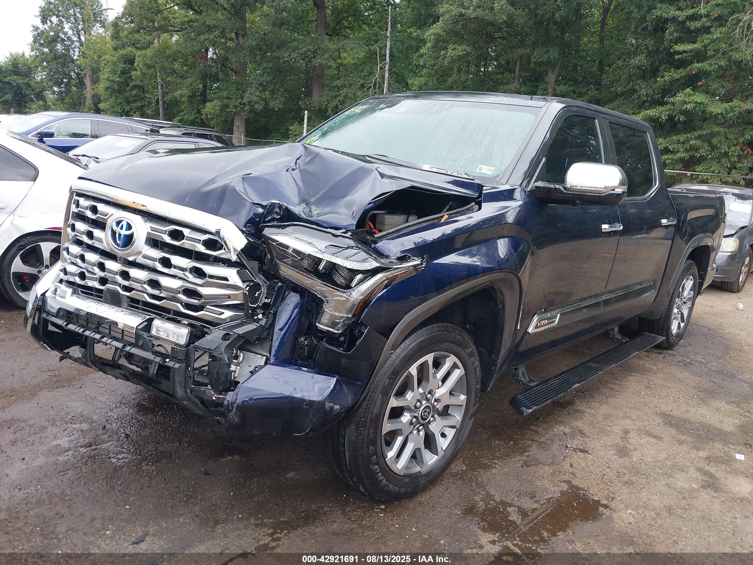 2022 Toyota Tundra Hybrid 1794 Edition Blue vin: 5TFMC5DB9NX006590