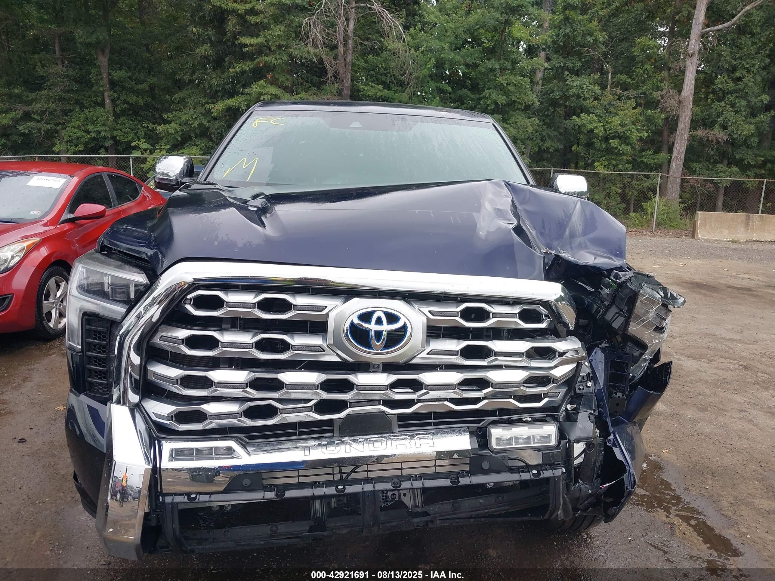 2022 Toyota Tundra Hybrid 1794 Edition Blue vin: 5TFMC5DB9NX006590