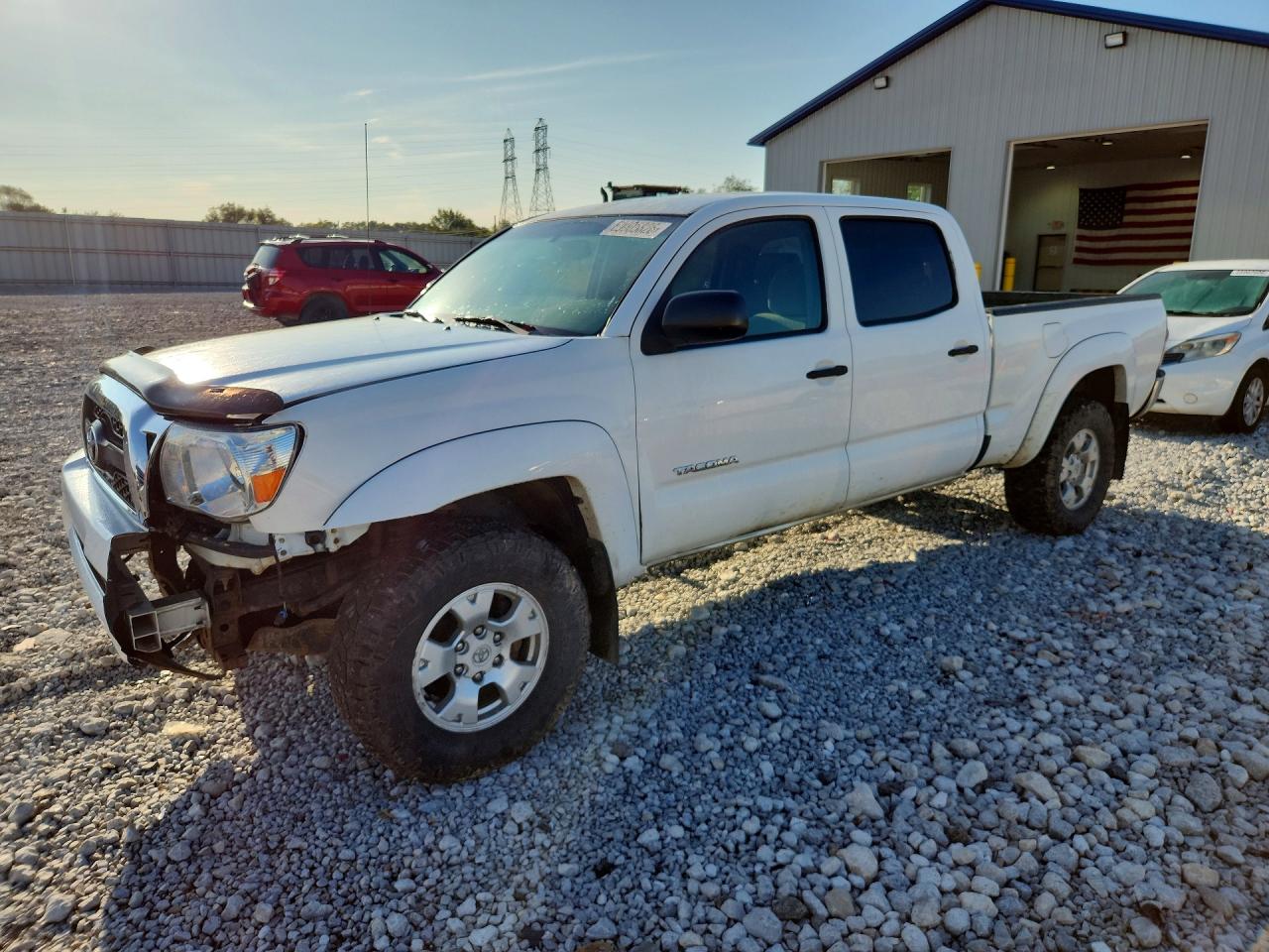 2011 Toyota Tacoma Double Cab Long Bed White vin: 5TFMU4FN0BX001868