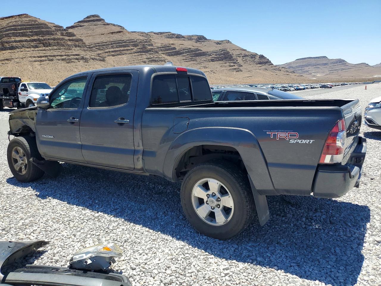 2013 Toyota Tacoma Double Cab Long Bed Gray vin: 5TFMU4FN1DX015314