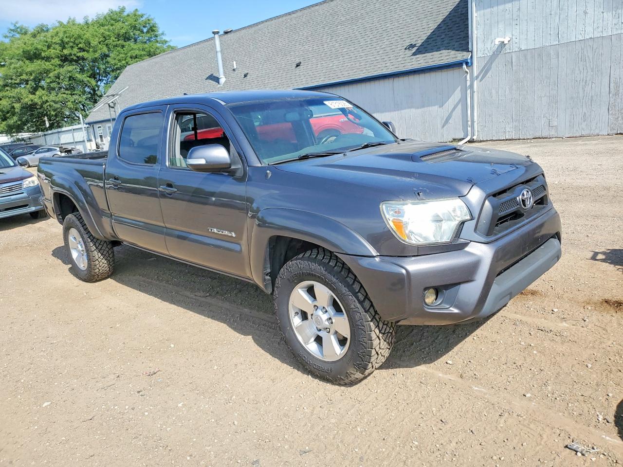 2012 Toyota Tacoma Double Cab Long Bed Gray vin: 5TFMU4FN2CX007219