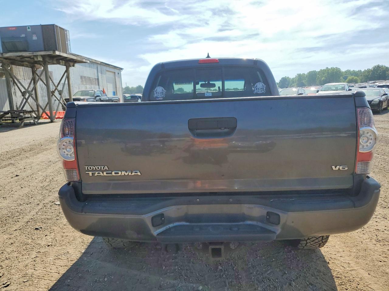 2012 Toyota Tacoma Double Cab Long Bed Gray vin: 5TFMU4FN2CX007219