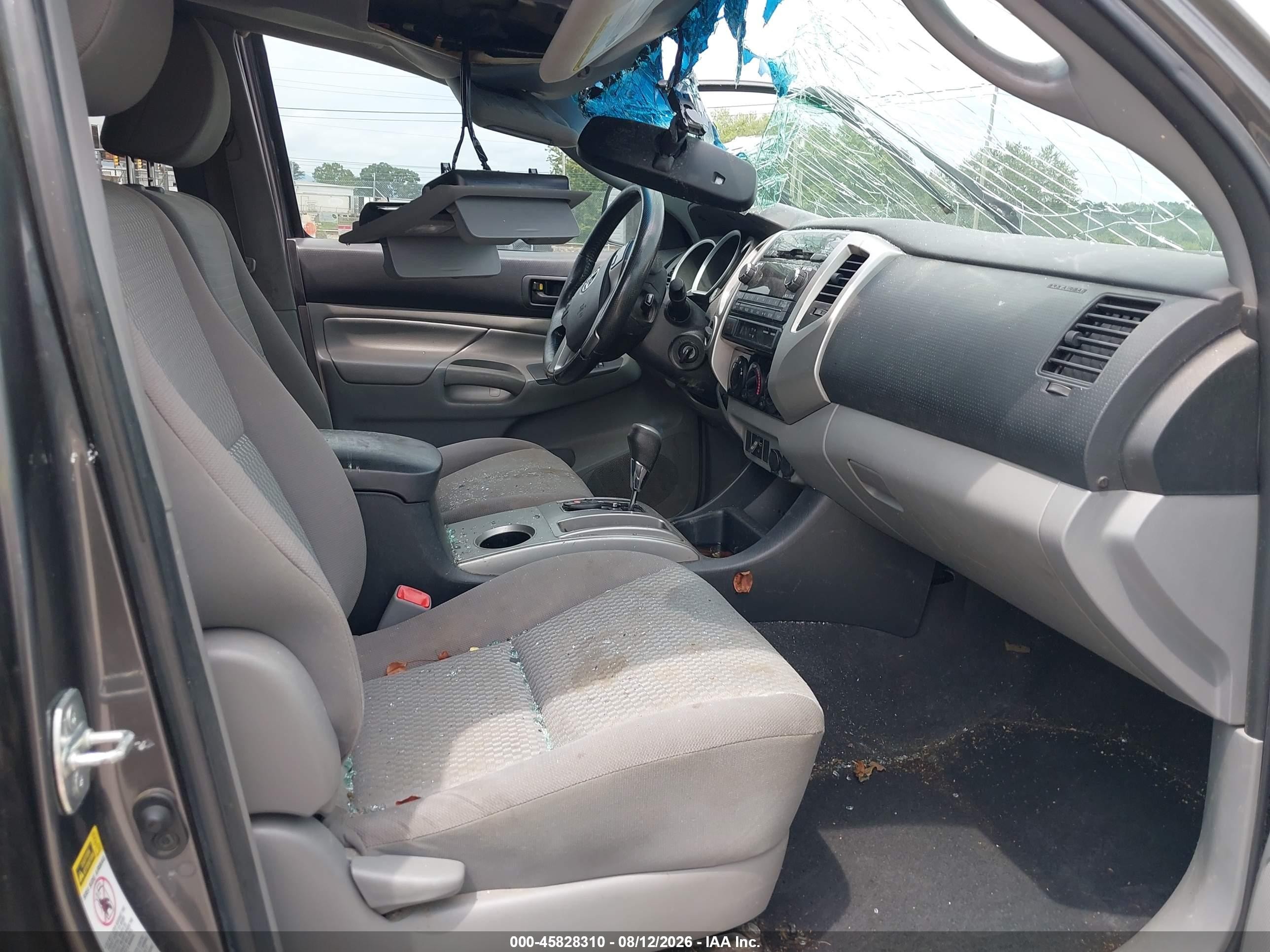 2012 Toyota Tacoma Base V6 Gray vin: 5TFMU4FN3CX008685