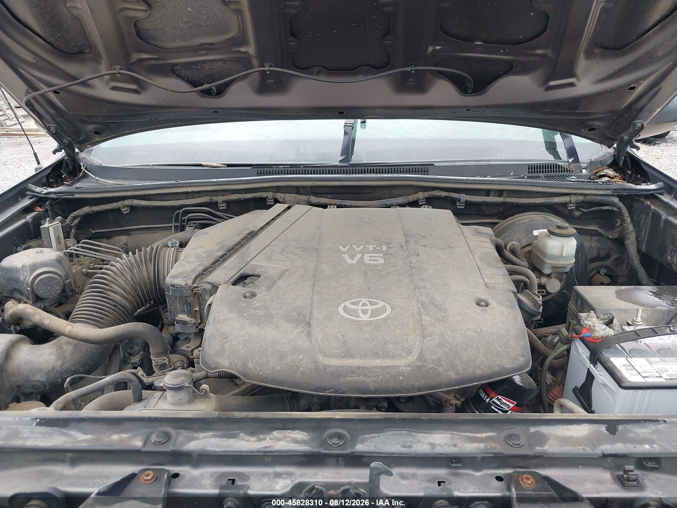 2012 Toyota Tacoma Base V6 Gray vin: 5TFMU4FN3CX008685