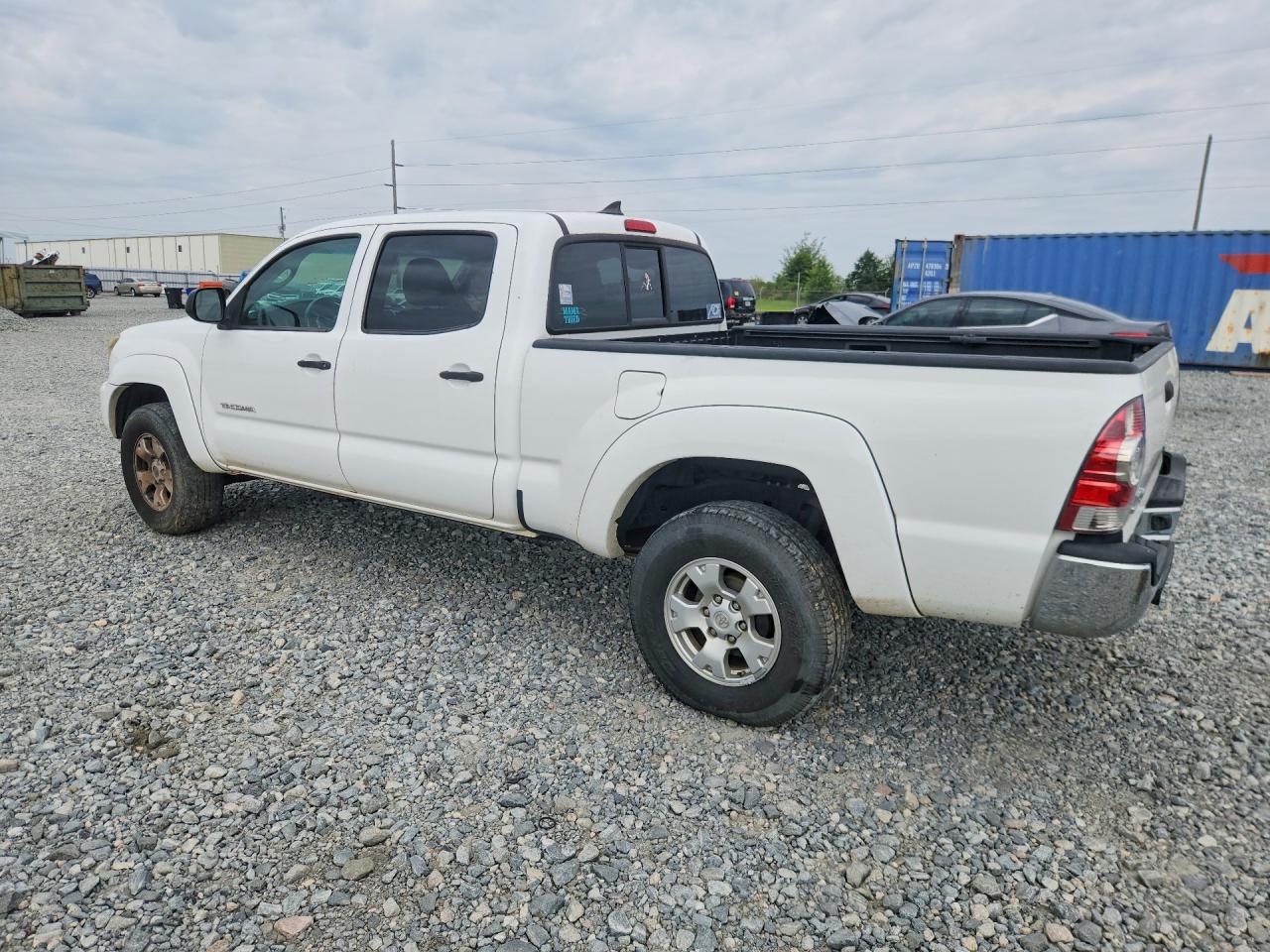 2012 Toyota Tacoma Double Cab Long Bed White vin: 5TFMU4FN3CX008847