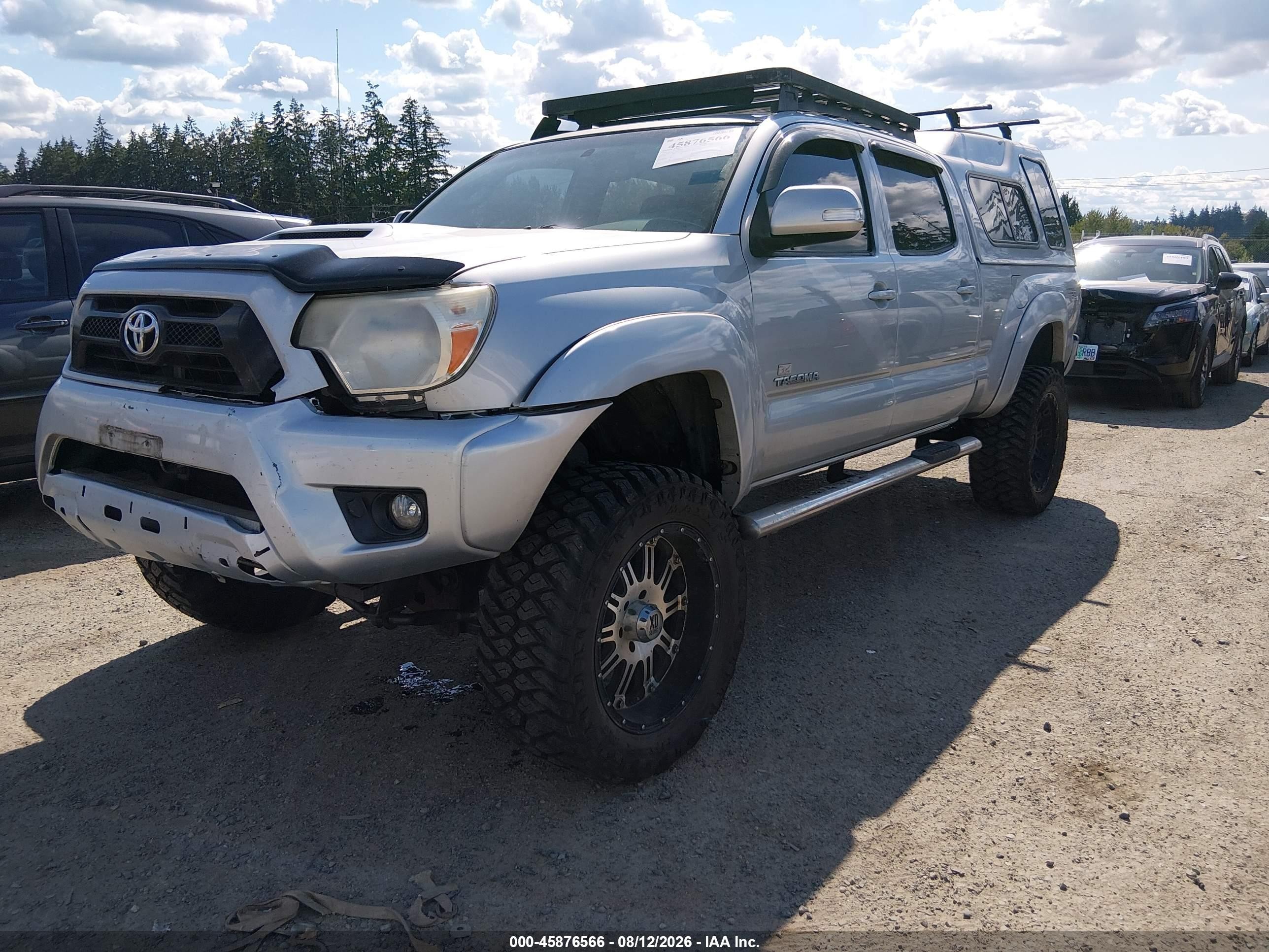 2013 Toyota Tacoma V6 Серебряный vin: 5TFMU4FN3DX018635