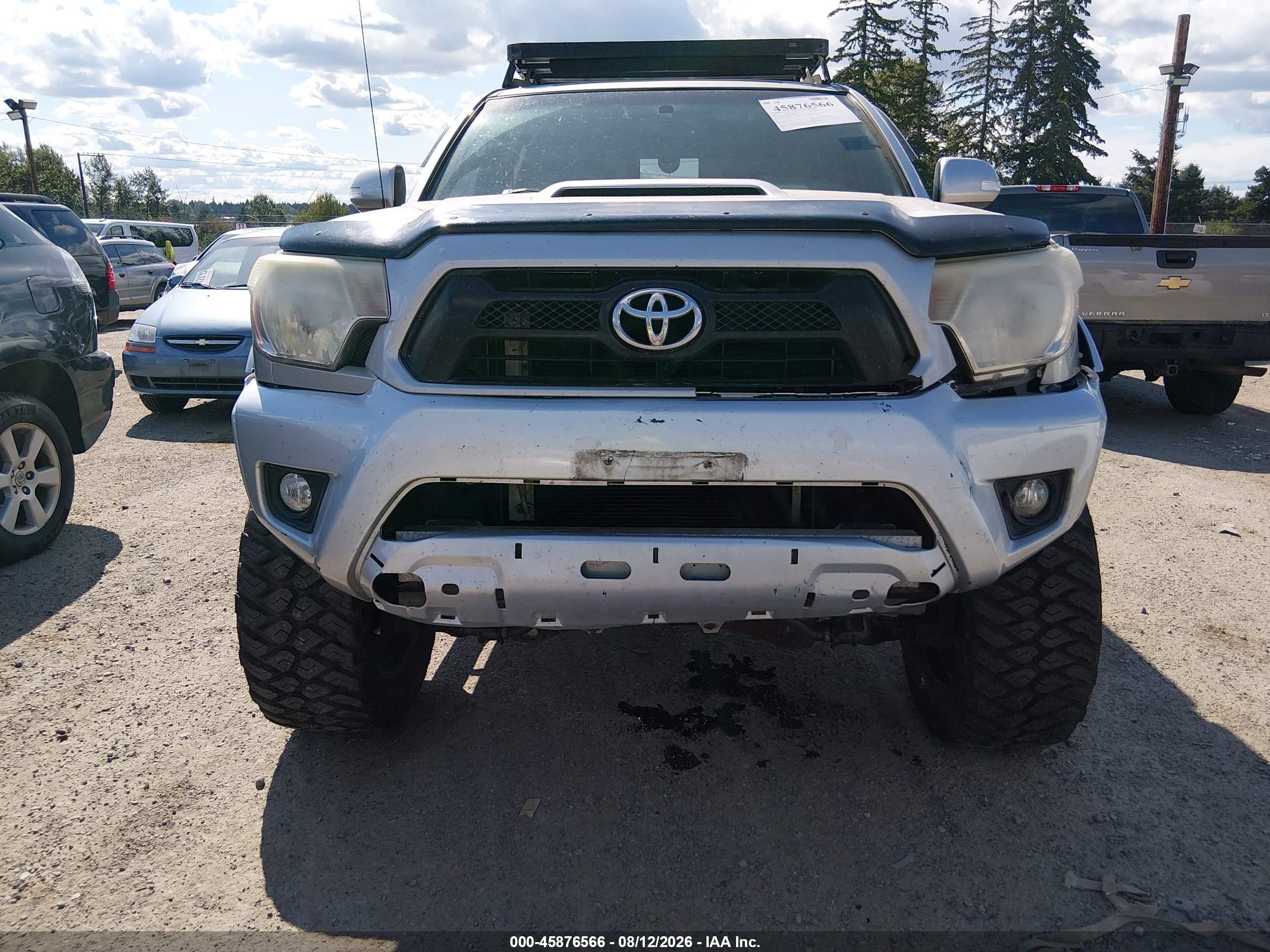 2013 Toyota Tacoma V6 Серебряный vin: 5TFMU4FN3DX018635