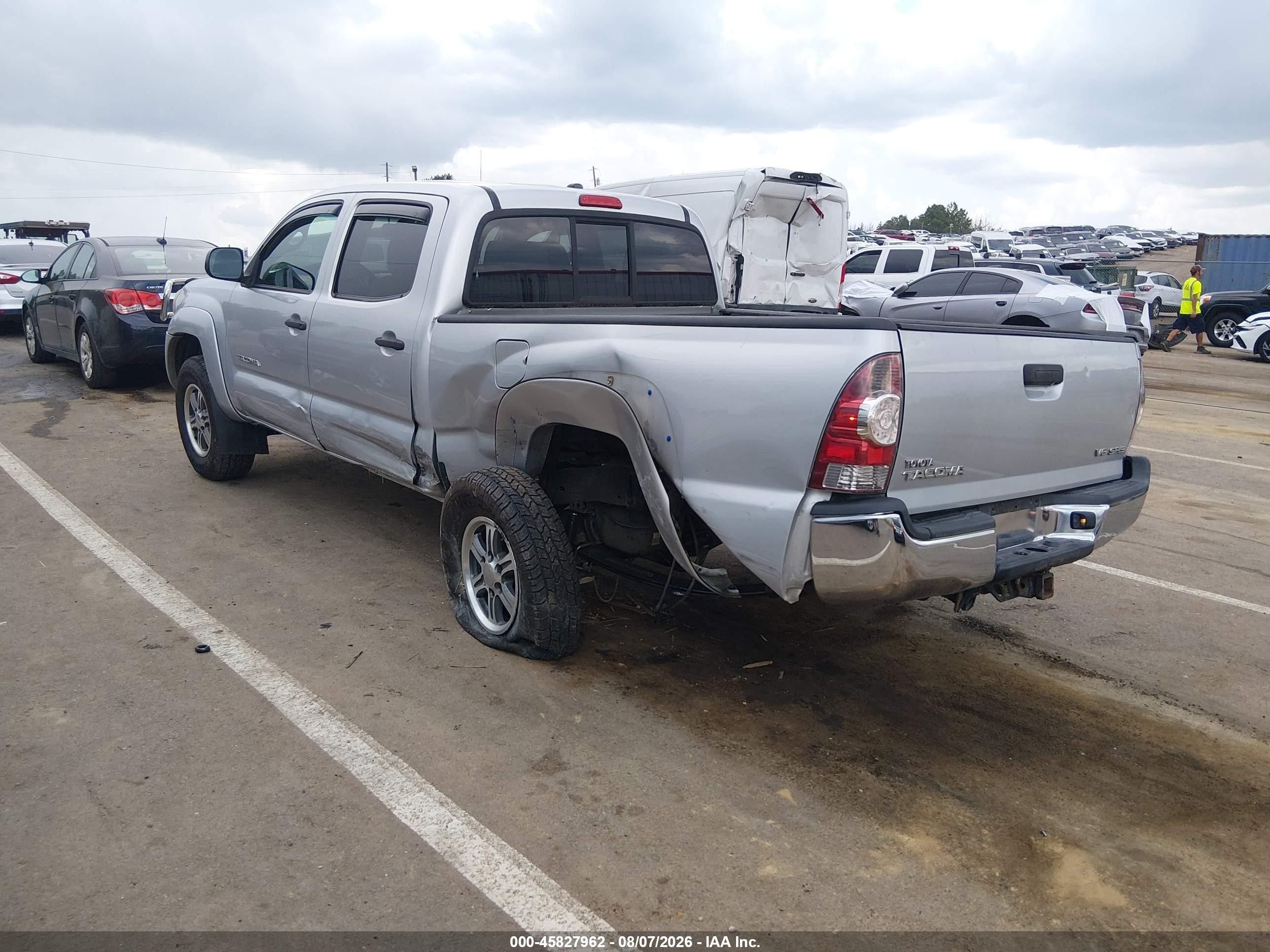 2011 Toyota Tacoma Base V6 Silver vin: 5TFMU4FN5BX001803