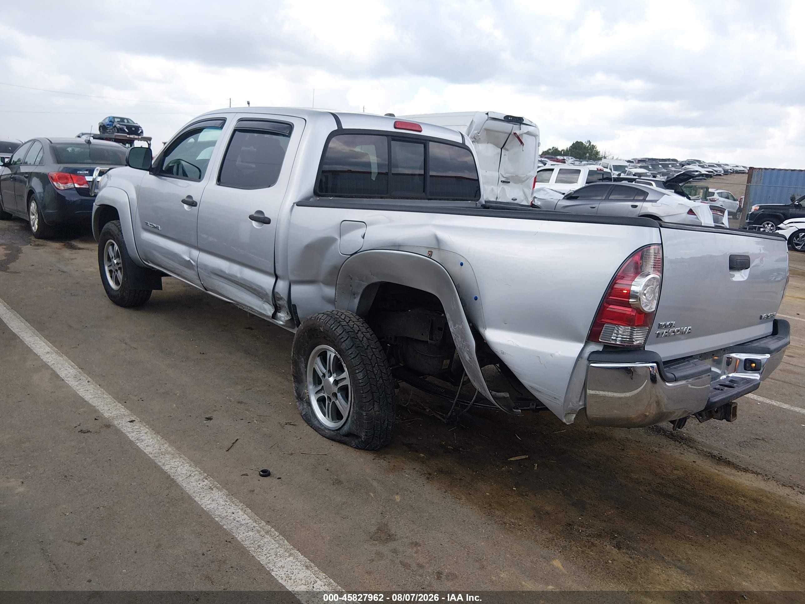 2011 Toyota Tacoma Base V6 Silver vin: 5TFMU4FN5BX001803