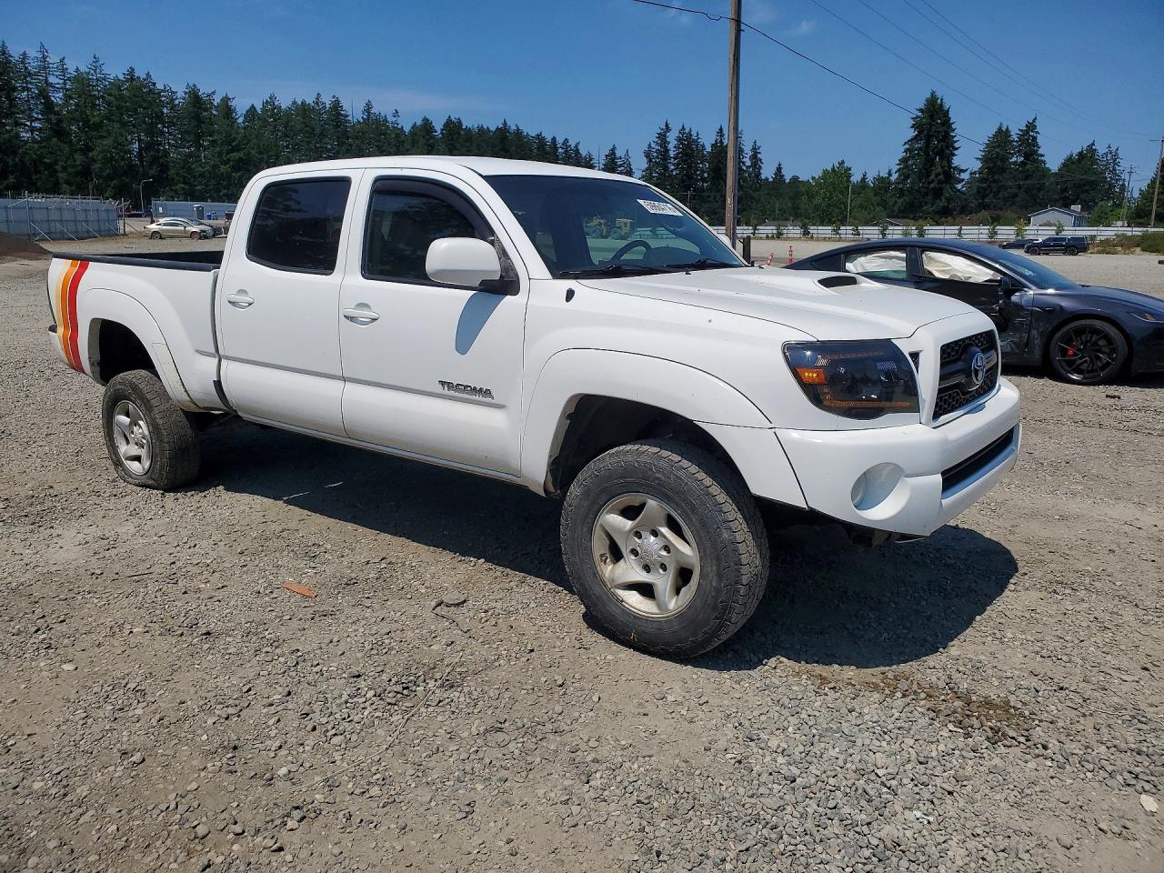 2011 Toyota Tacoma Double Cab Long Bed White vin: 5TFMU4FN5BX002868
