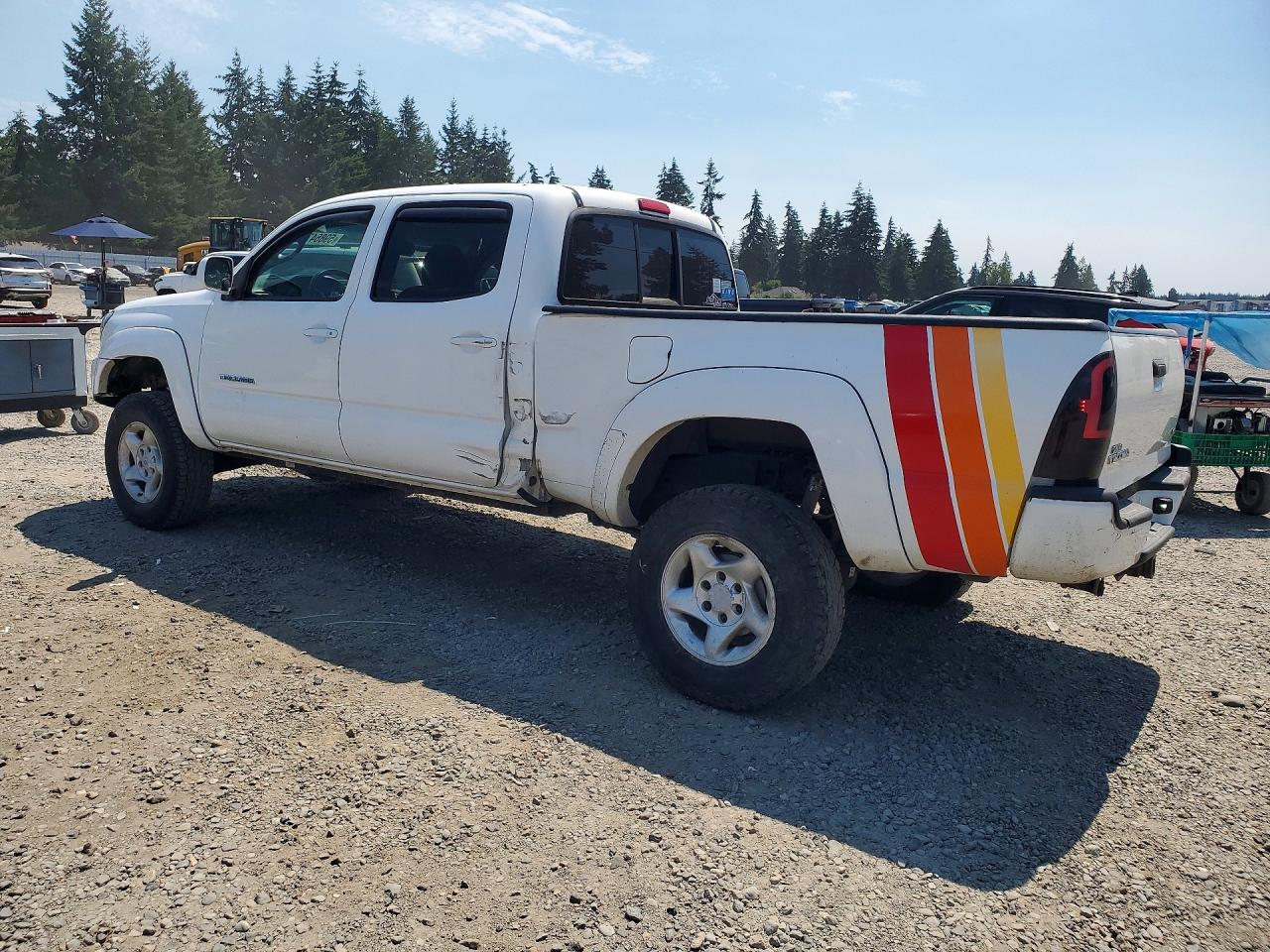 2011 Toyota Tacoma Double Cab Long Bed White vin: 5TFMU4FN5BX002868