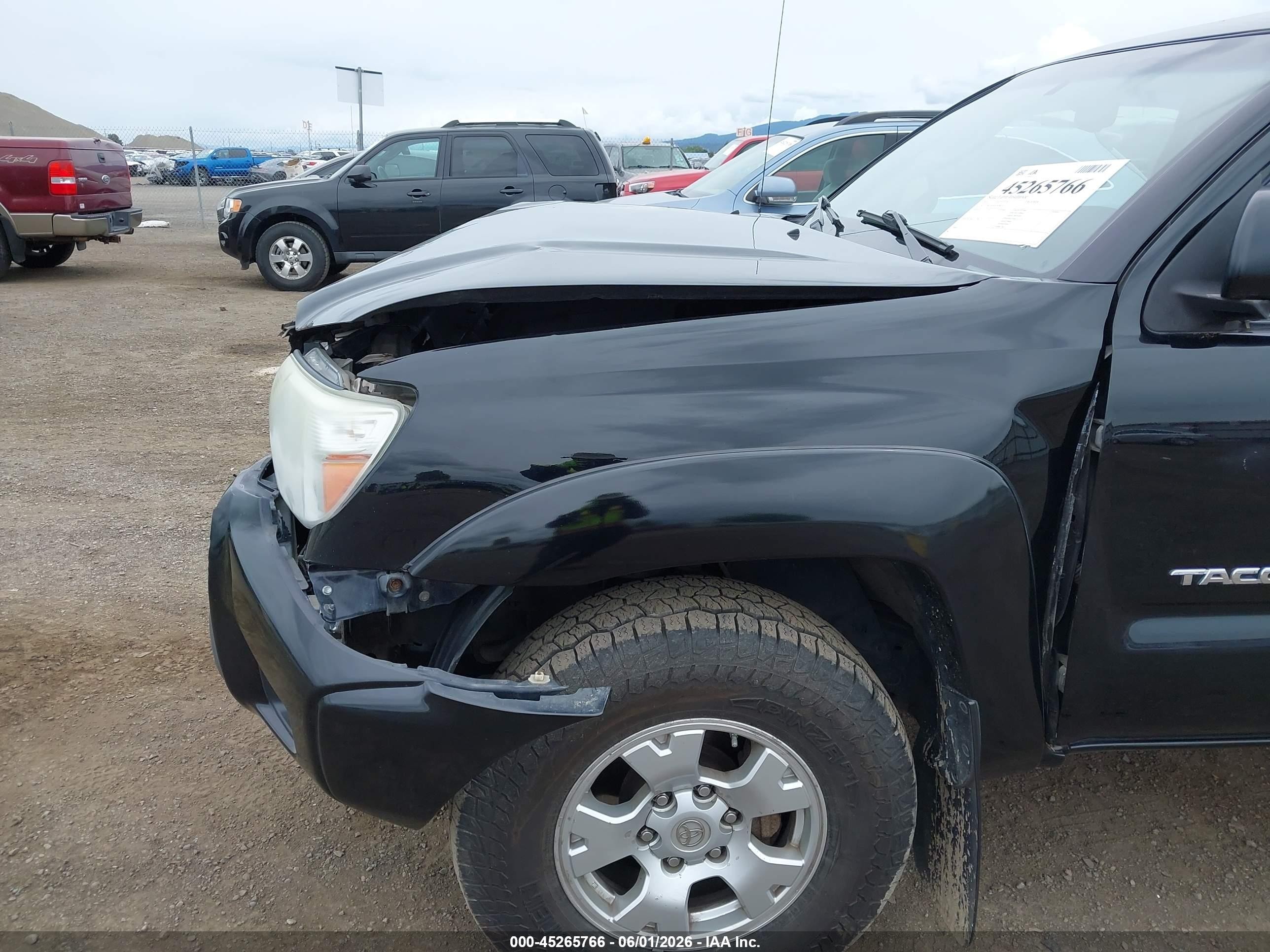 2012 Toyota Tacoma V6 Black vin: 5TFMU4FN5CX006243
