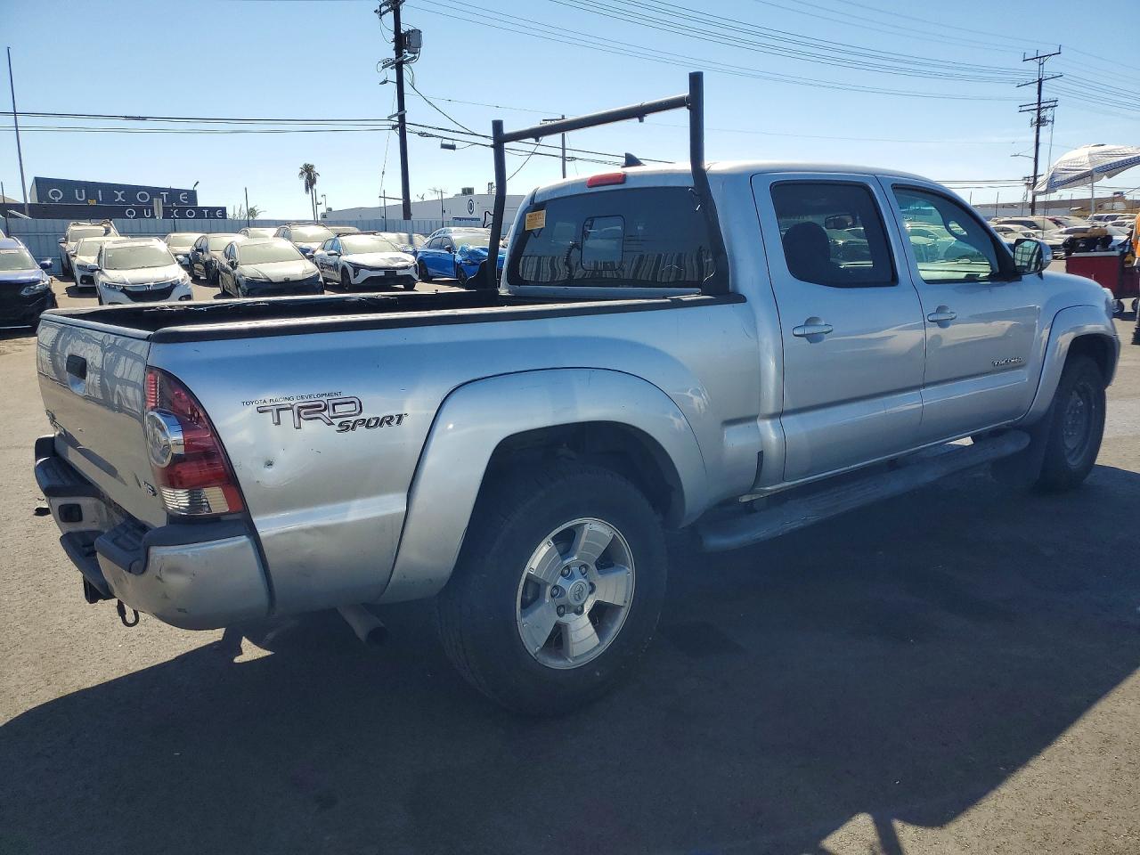 2013 Toyota Tacoma Double Cab Long Bed Silver vin: 5TFMU4FN5DX012559