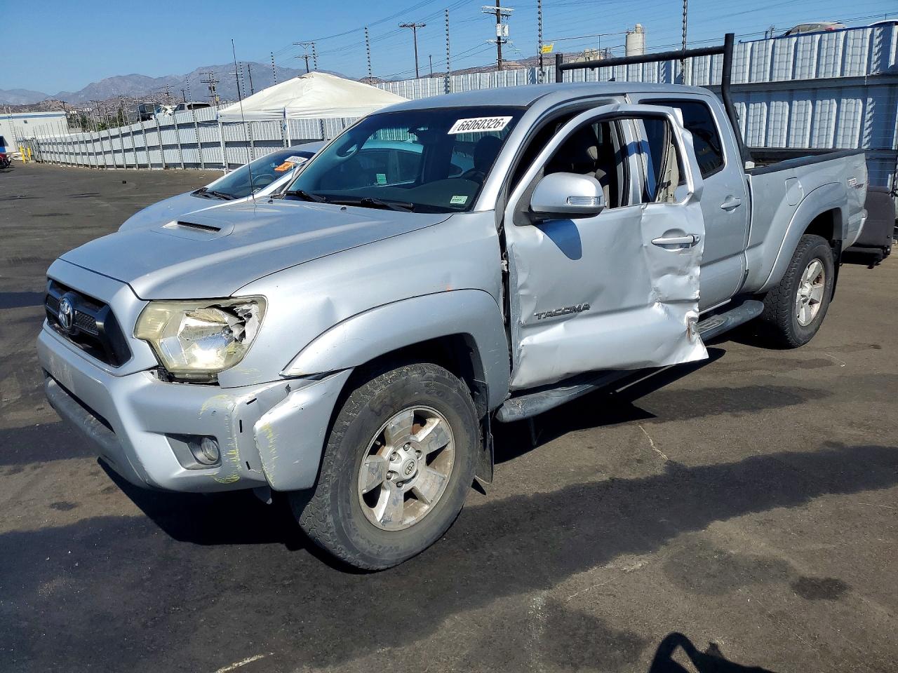 2013 Toyota Tacoma Double Cab Long Bed Silver vin: 5TFMU4FN5DX012559
