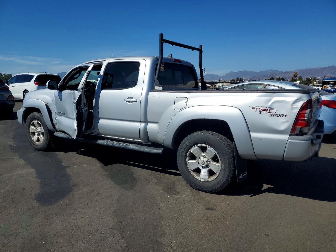 2013 Toyota Tacoma Double Cab Long Bed Silver vin: 5TFMU4FN5DX012559