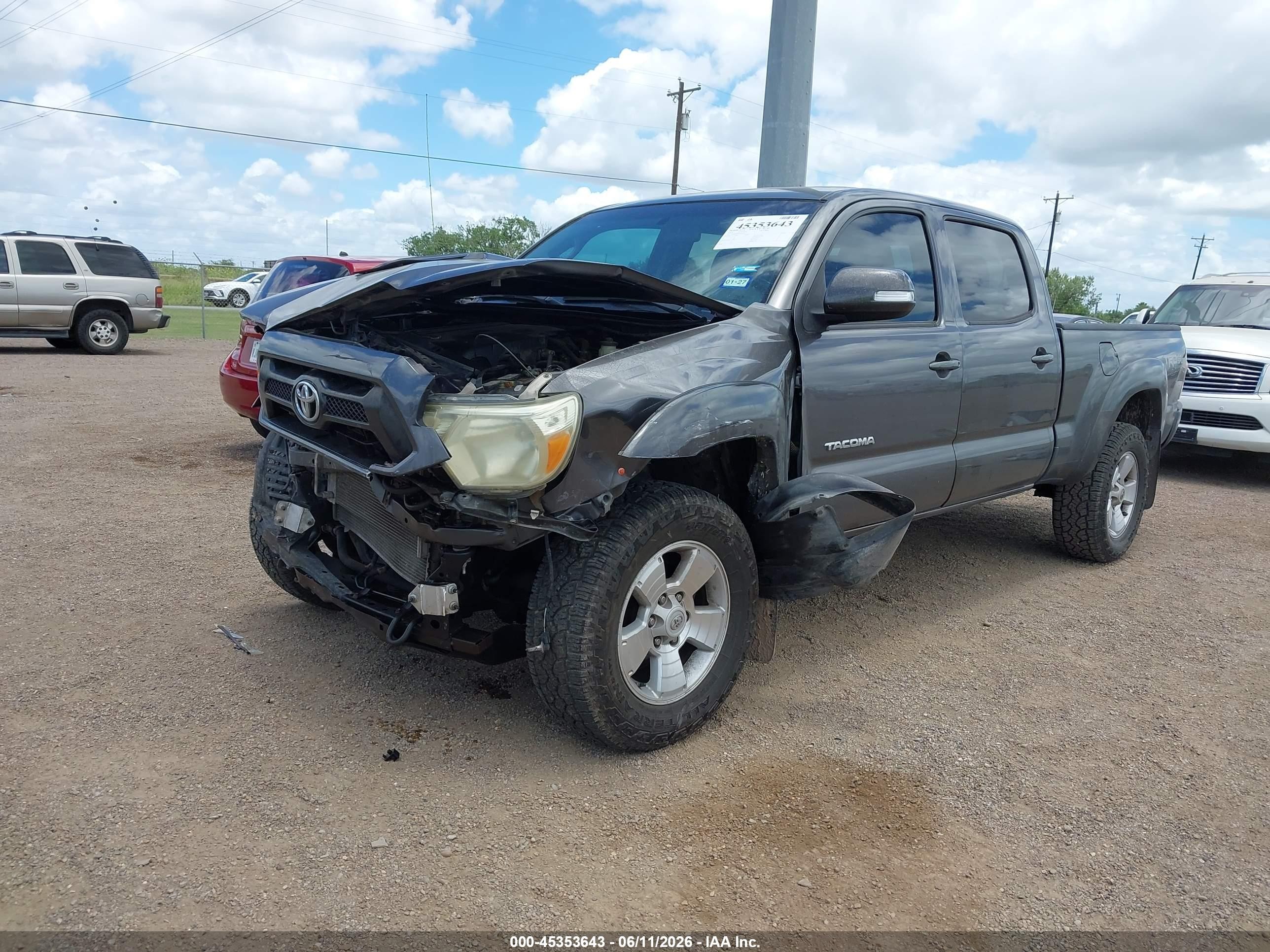 2014 Toyota Tacoma Base V6 Gray vin: 5TFMU4FN5EX024115