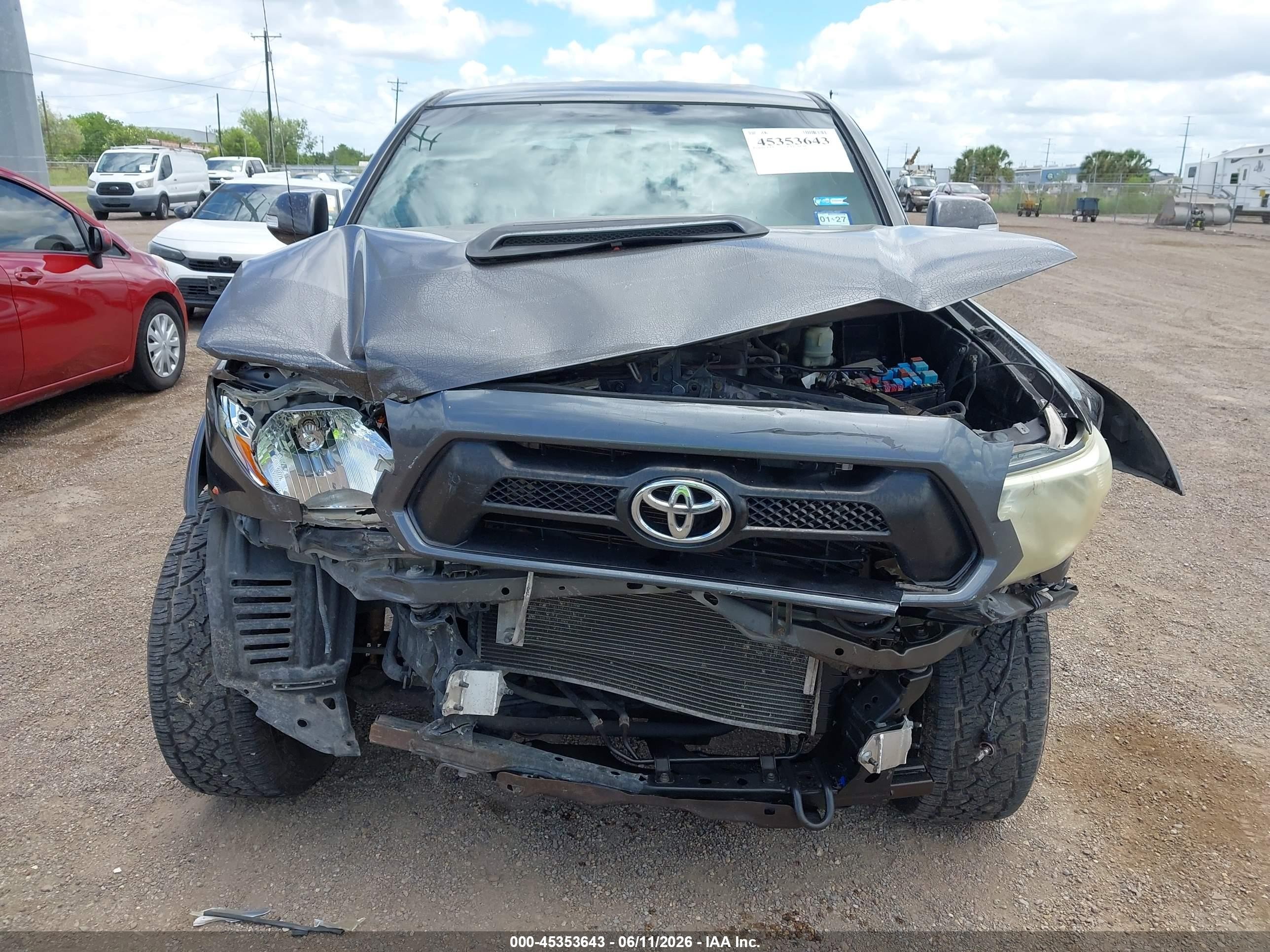 2014 Toyota Tacoma Base V6 Gray vin: 5TFMU4FN5EX024115