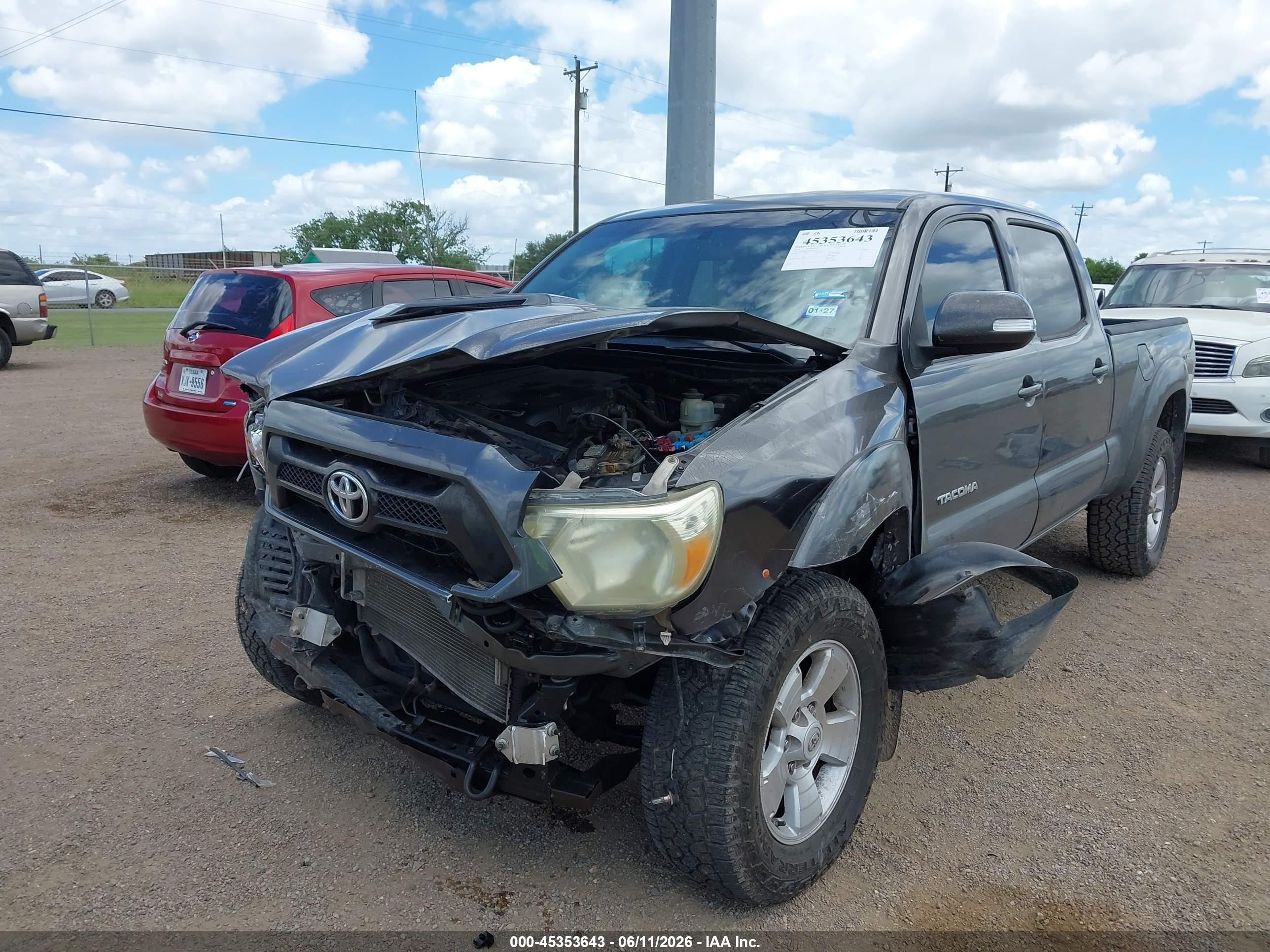 2014 Toyota Tacoma Base V6 Gray vin: 5TFMU4FN5EX024115