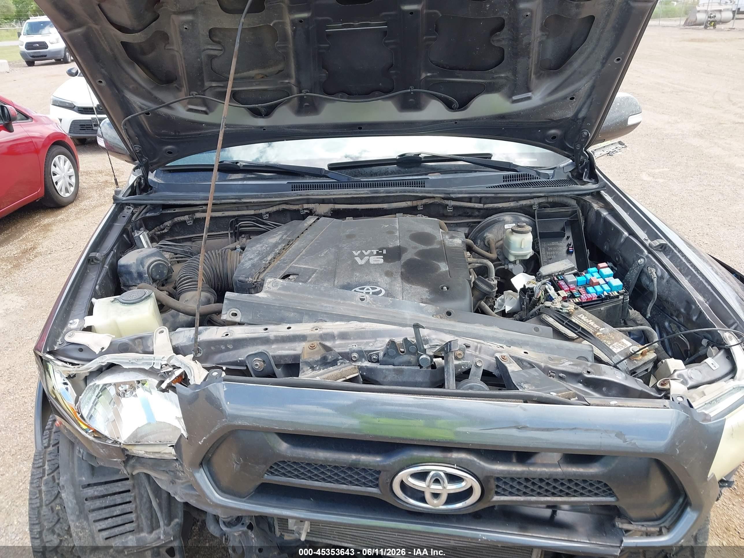 2014 Toyota Tacoma Base V6 Gray vin: 5TFMU4FN5EX024115