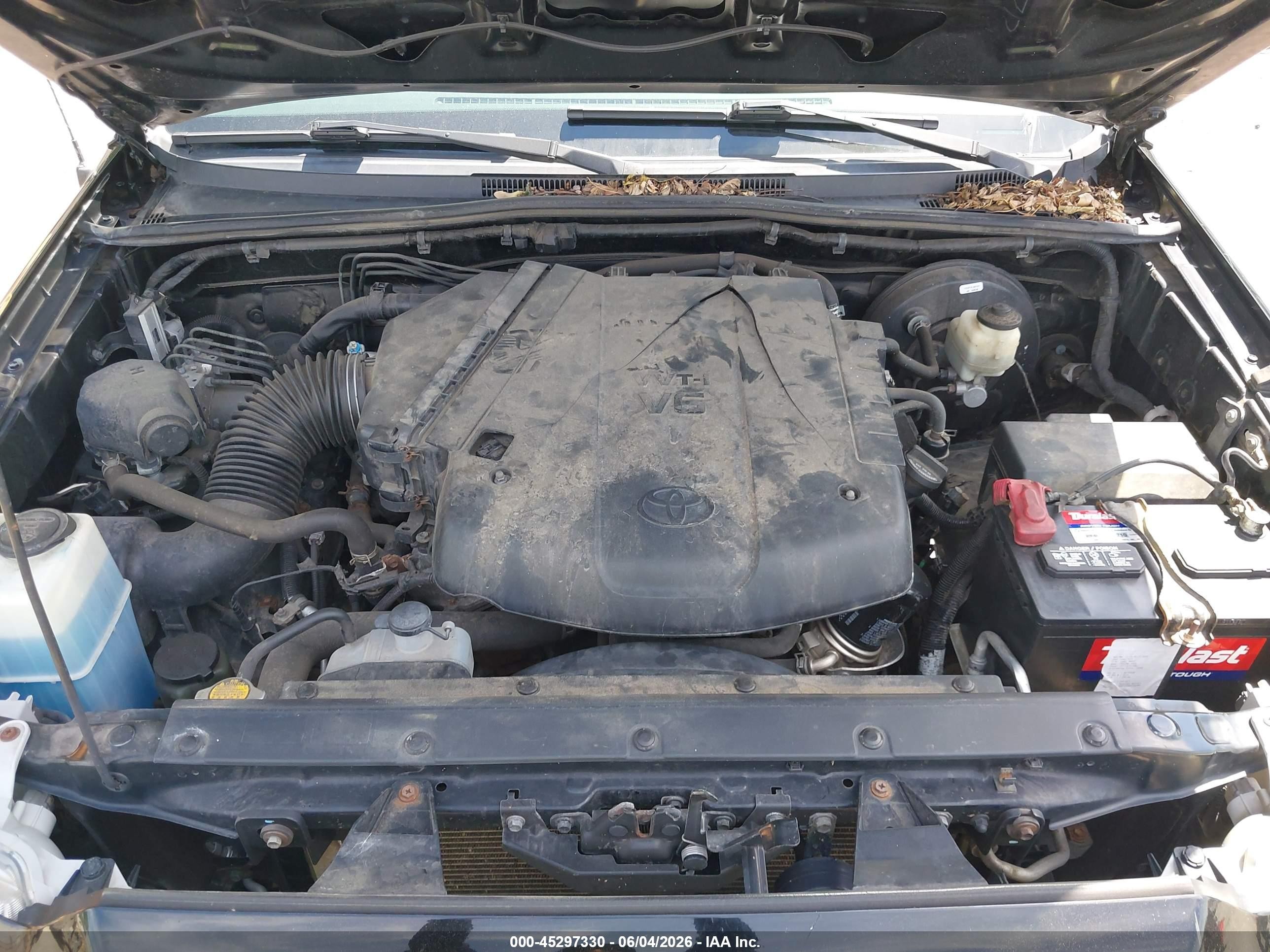 2015 Toyota Tacoma Base V6 Черный vin: 5TFMU4FN5FX030191