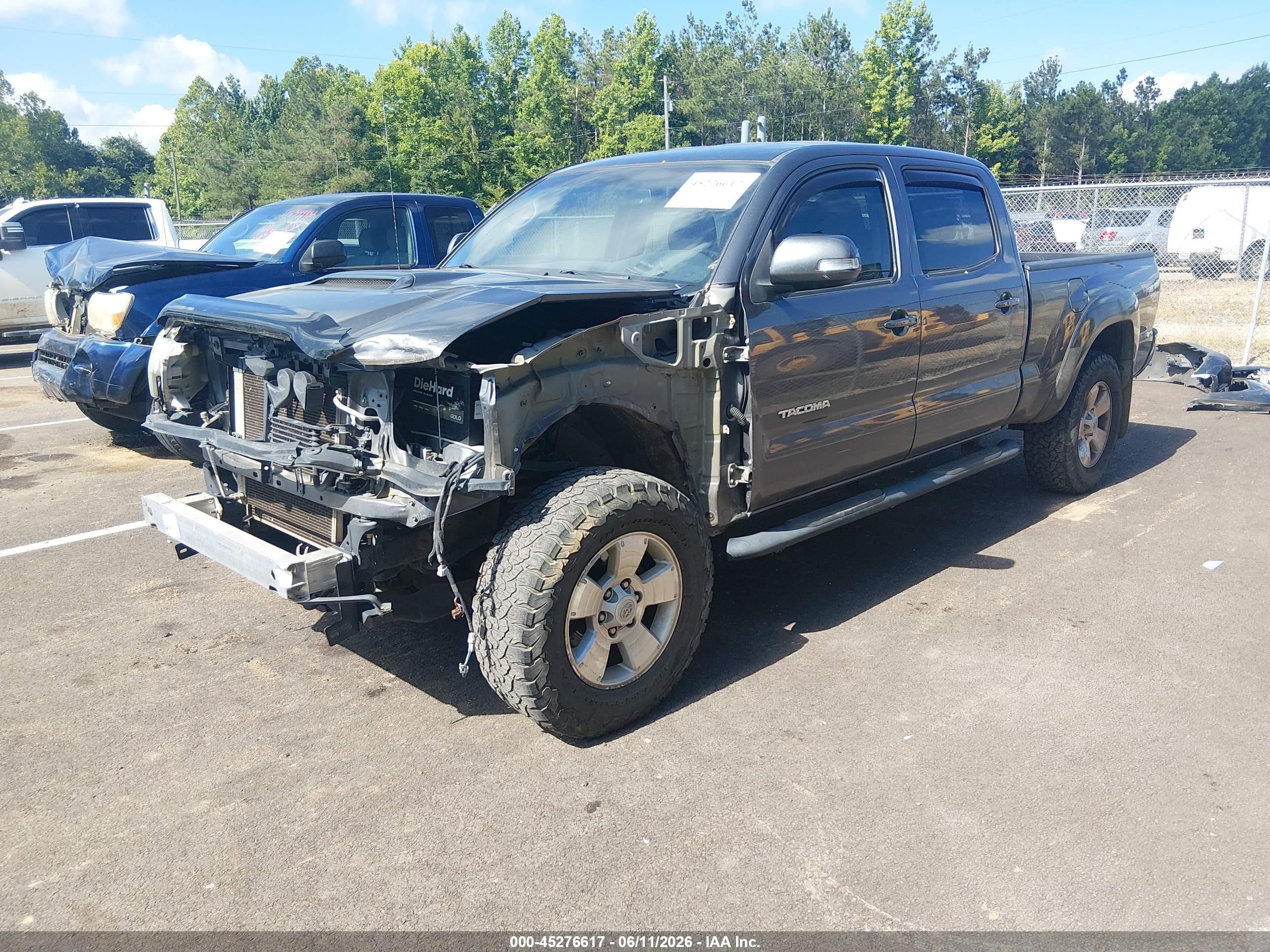 2013 Toyota Tacoma Base V6 Gray vin: 5TFMU4FN6DX014997