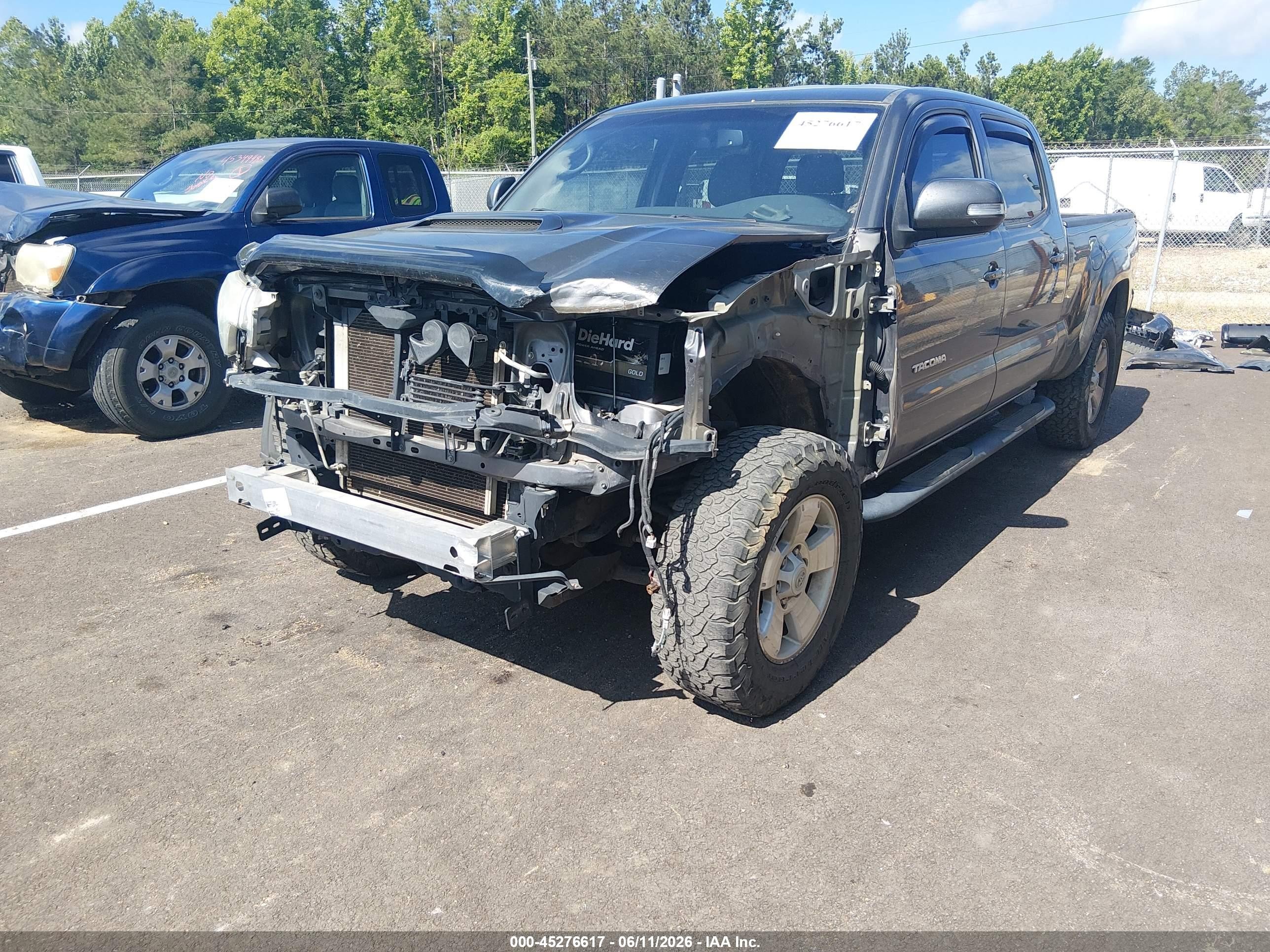 2013 Toyota Tacoma Base V6 Gray vin: 5TFMU4FN6DX014997