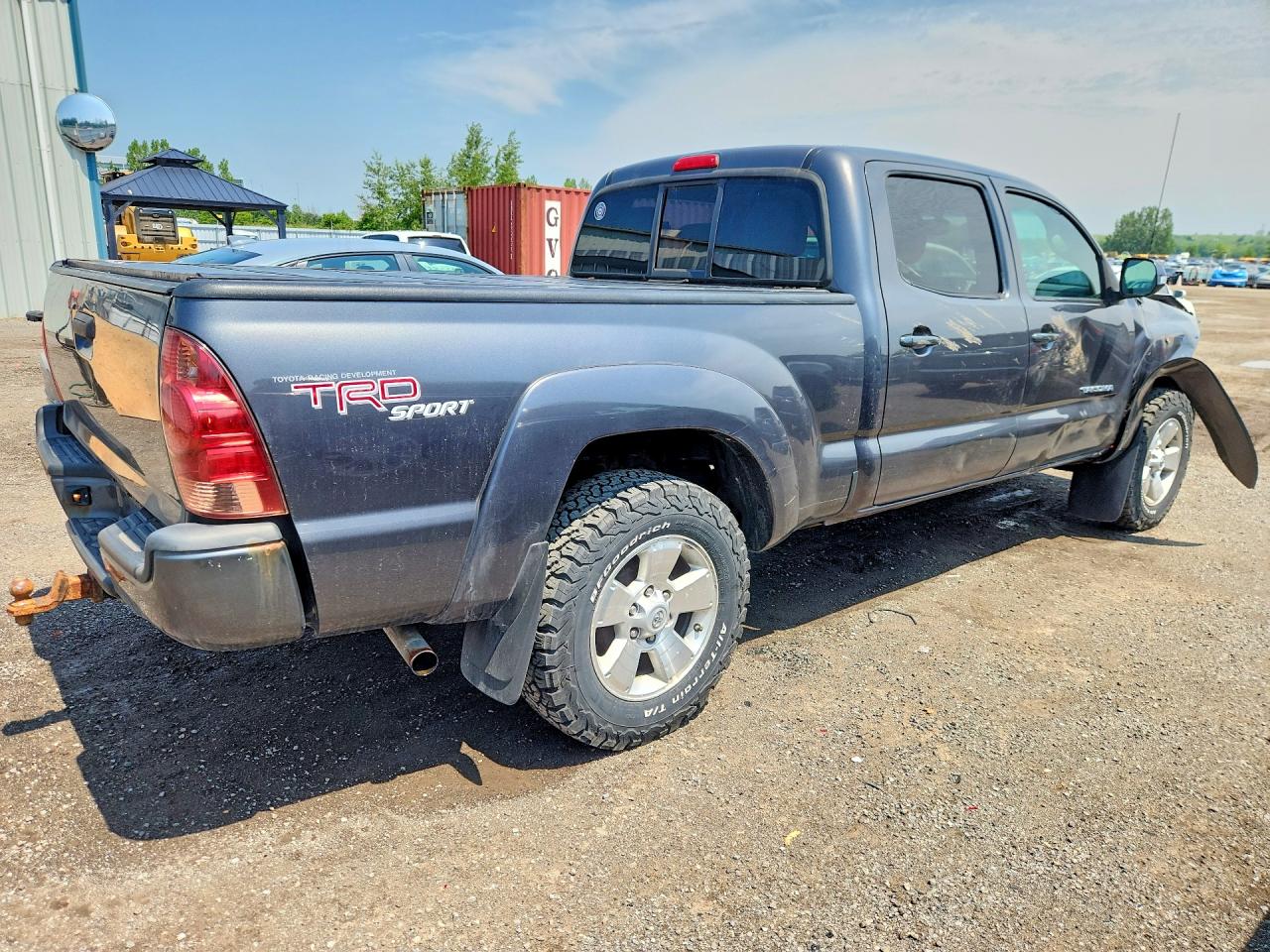 2013 Toyota Tacoma Double Cab Long Bed Gray vin: 5TFMU4FN6DX018452