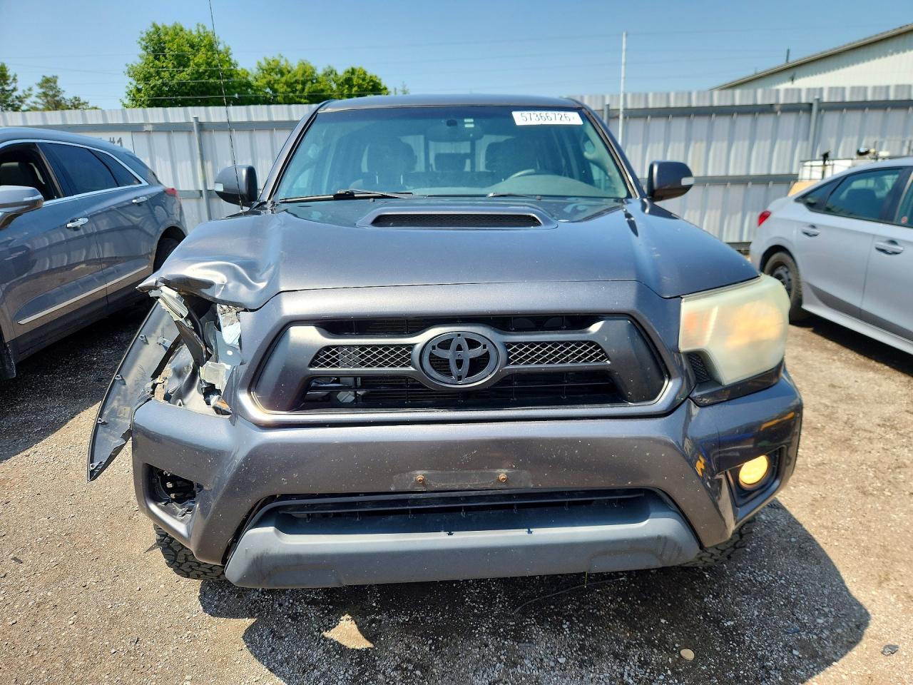 2013 Toyota Tacoma Double Cab Long Bed Gray vin: 5TFMU4FN6DX018452