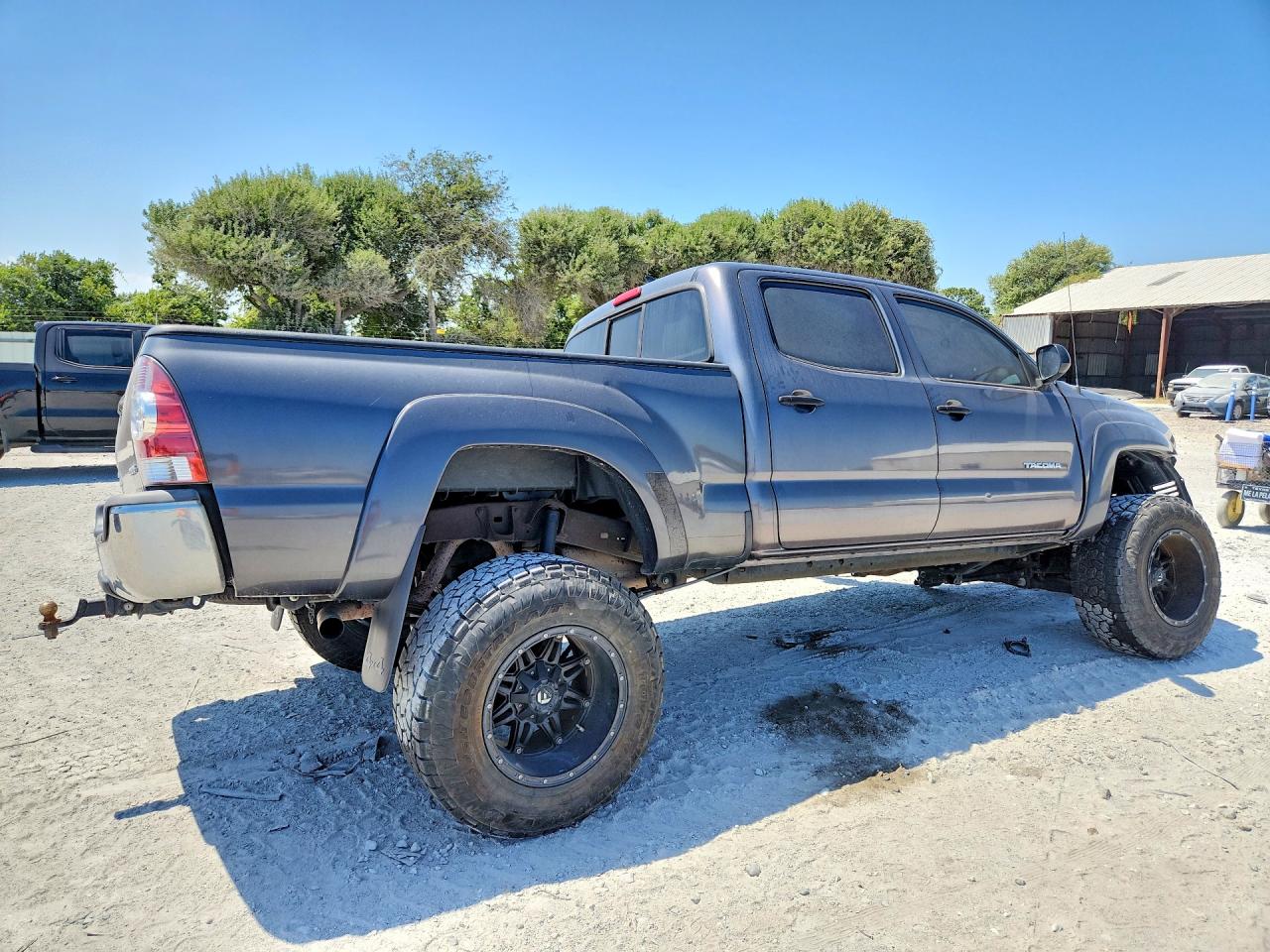 2015 Toyota Tacoma Double Cab Long Bed Gray vin: 5TFMU4FN6FX029230