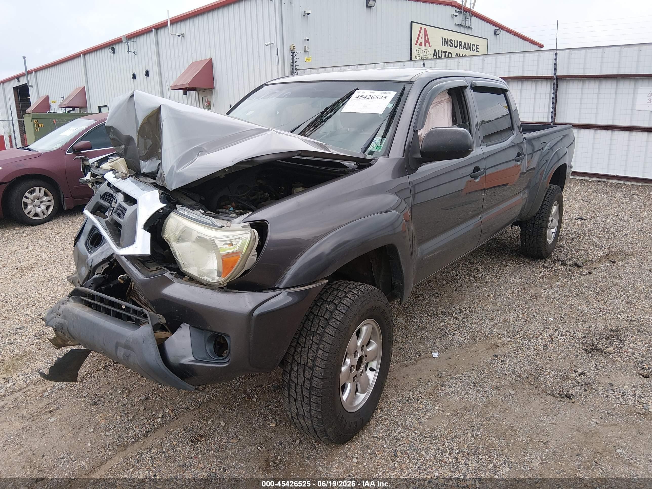 2015 Toyota Tacoma Base V6 Gray vin: 5TFMU4FN6FX029745