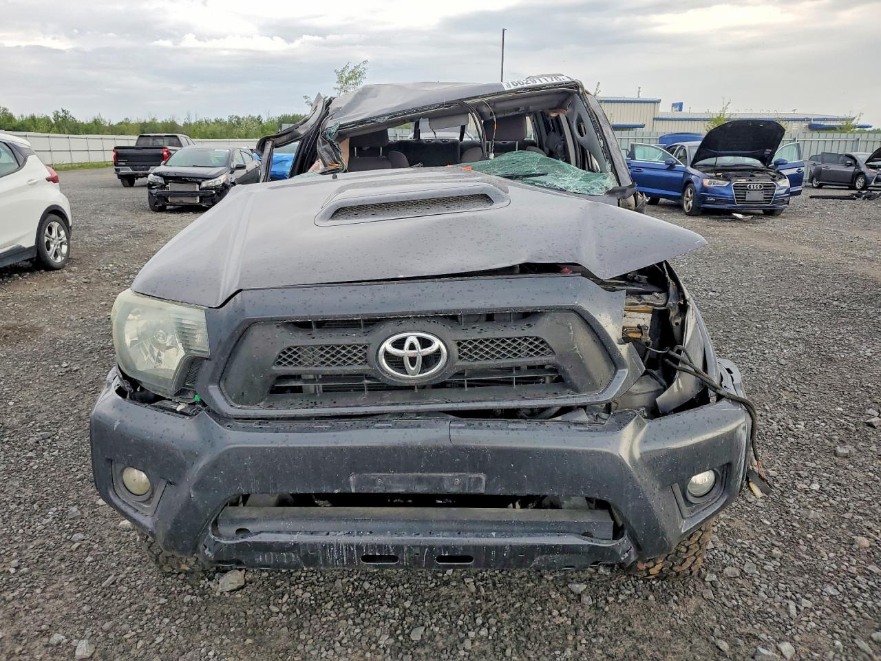 2015 Toyota Tacoma Double Cab Long Bed Gray vin: 5TFMU4FN6FX030507