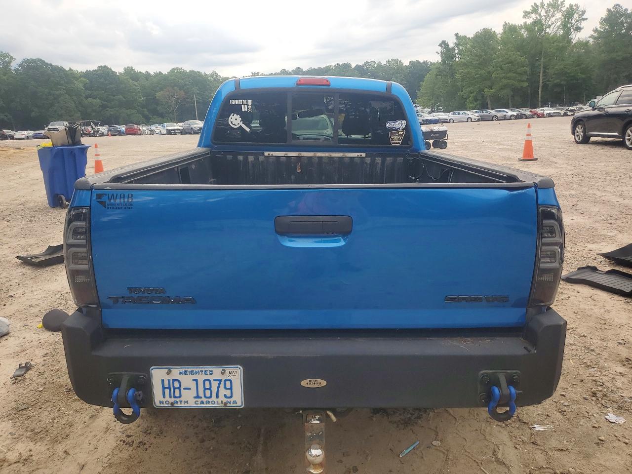 2011 Toyota Tacoma Double Cab Long Bed Blue vin: 5TFMU4FN7BX001902