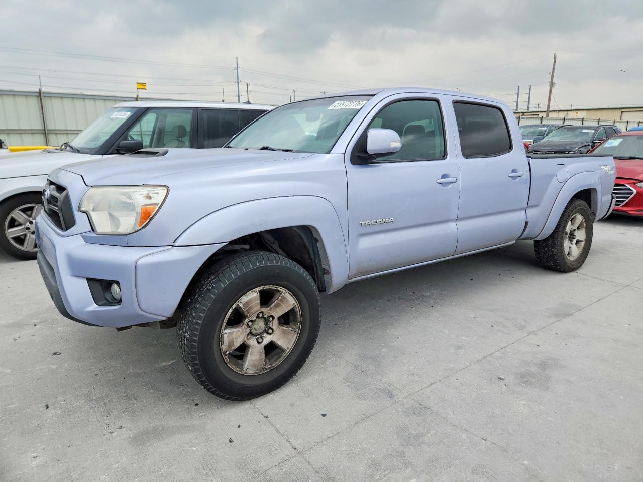 2013 Toyota Tacoma Double Cab Long Bed Бирюзовый vin: 5TFMU4FN7DX011395