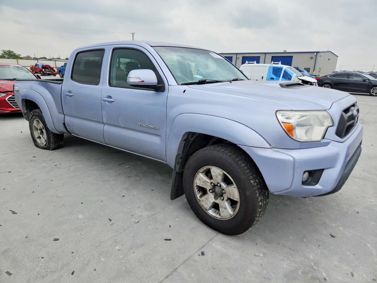 2013 Toyota Tacoma Double Cab Long Bed Turquoise vin: 5TFMU4FN7DX011395