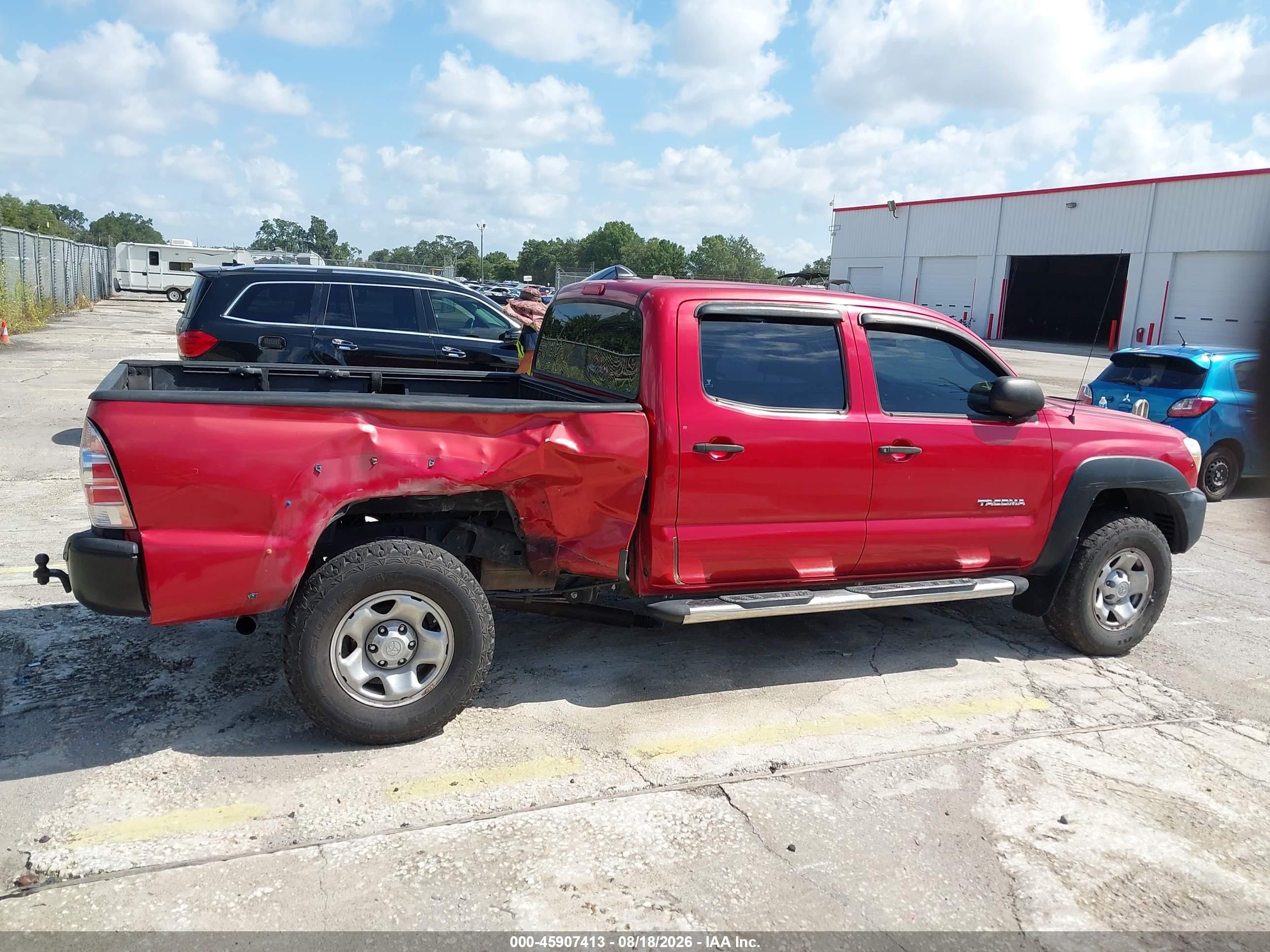 2012 Toyota Tacoma Base V6 Red vin: 5TFMU4FN8CX008181