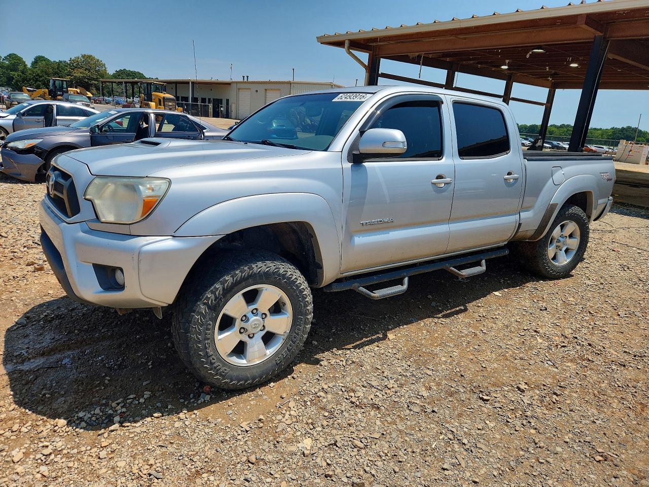 2012 Toyota Tacoma Double Cab Long Bed Silver vin: 5TFMU4FN9CX005399
