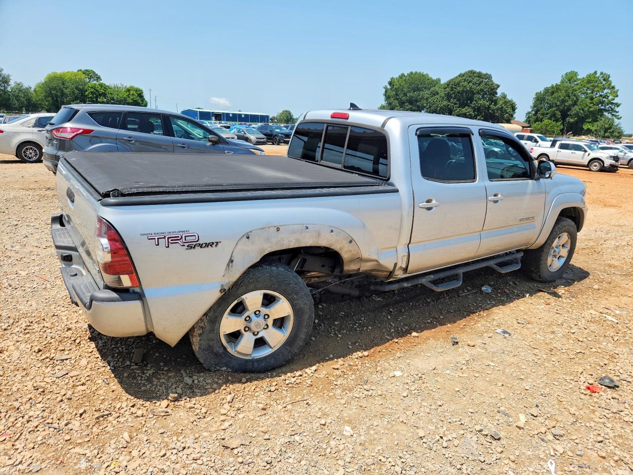 2012 Toyota Tacoma Double Cab Long Bed Silver vin: 5TFMU4FN9CX005399