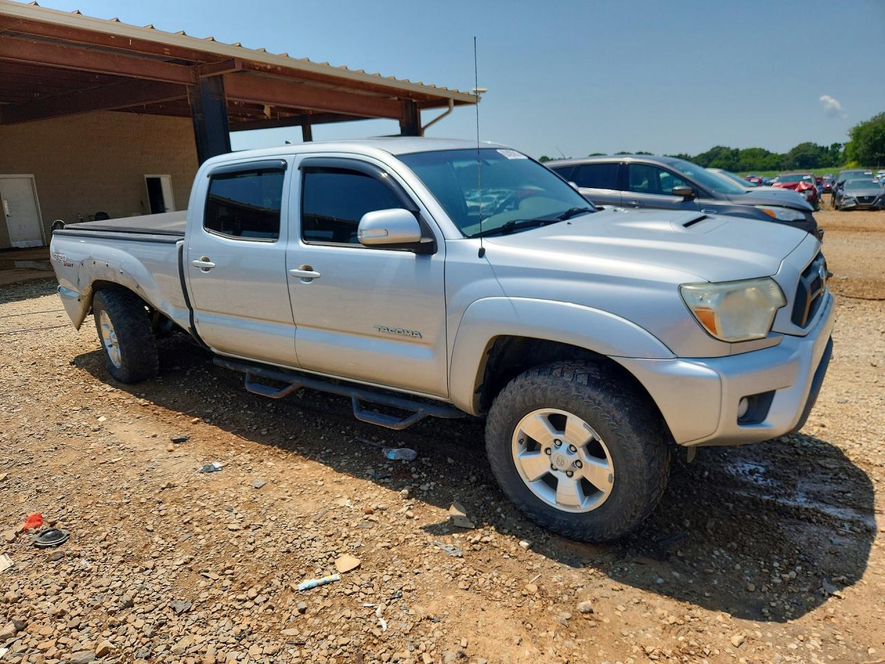 2012 Toyota Tacoma Double Cab Long Bed Silver vin: 5TFMU4FN9CX005399