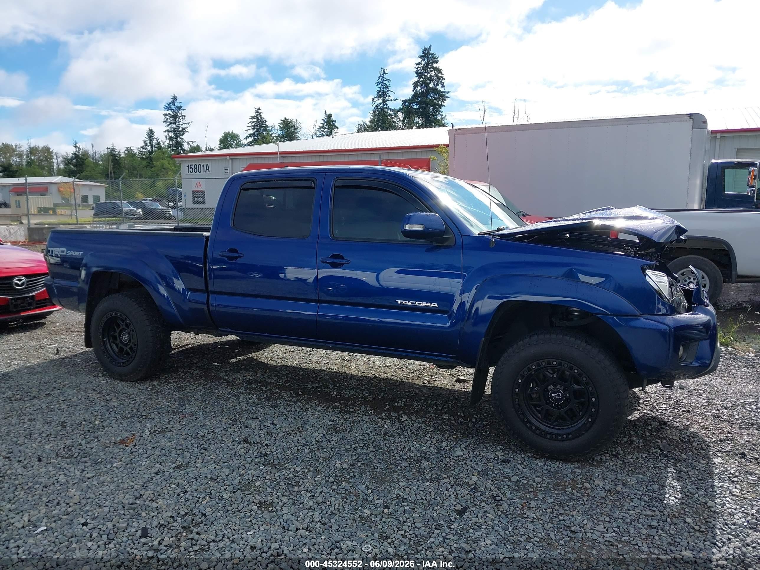 2015 Toyota Tacoma Base V6 Blue vin: 5TFMU4FN9FX031134