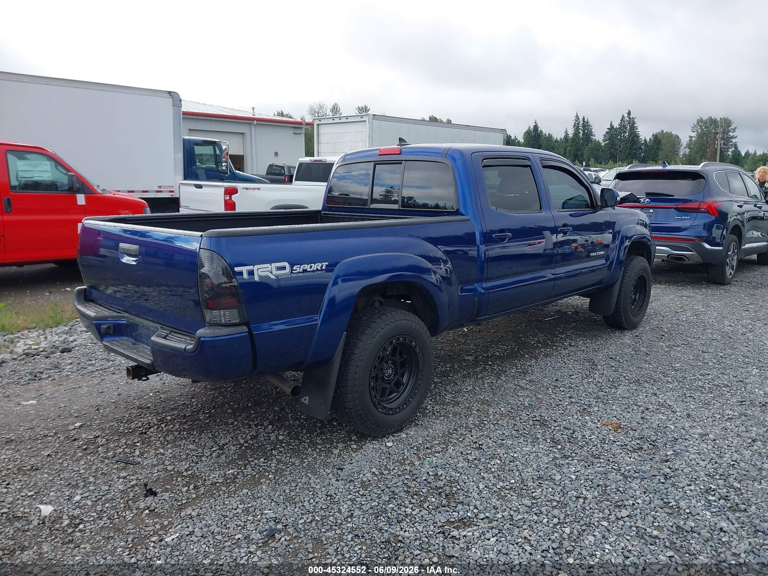 2015 Toyota Tacoma Base V6 Blue vin: 5TFMU4FN9FX031134