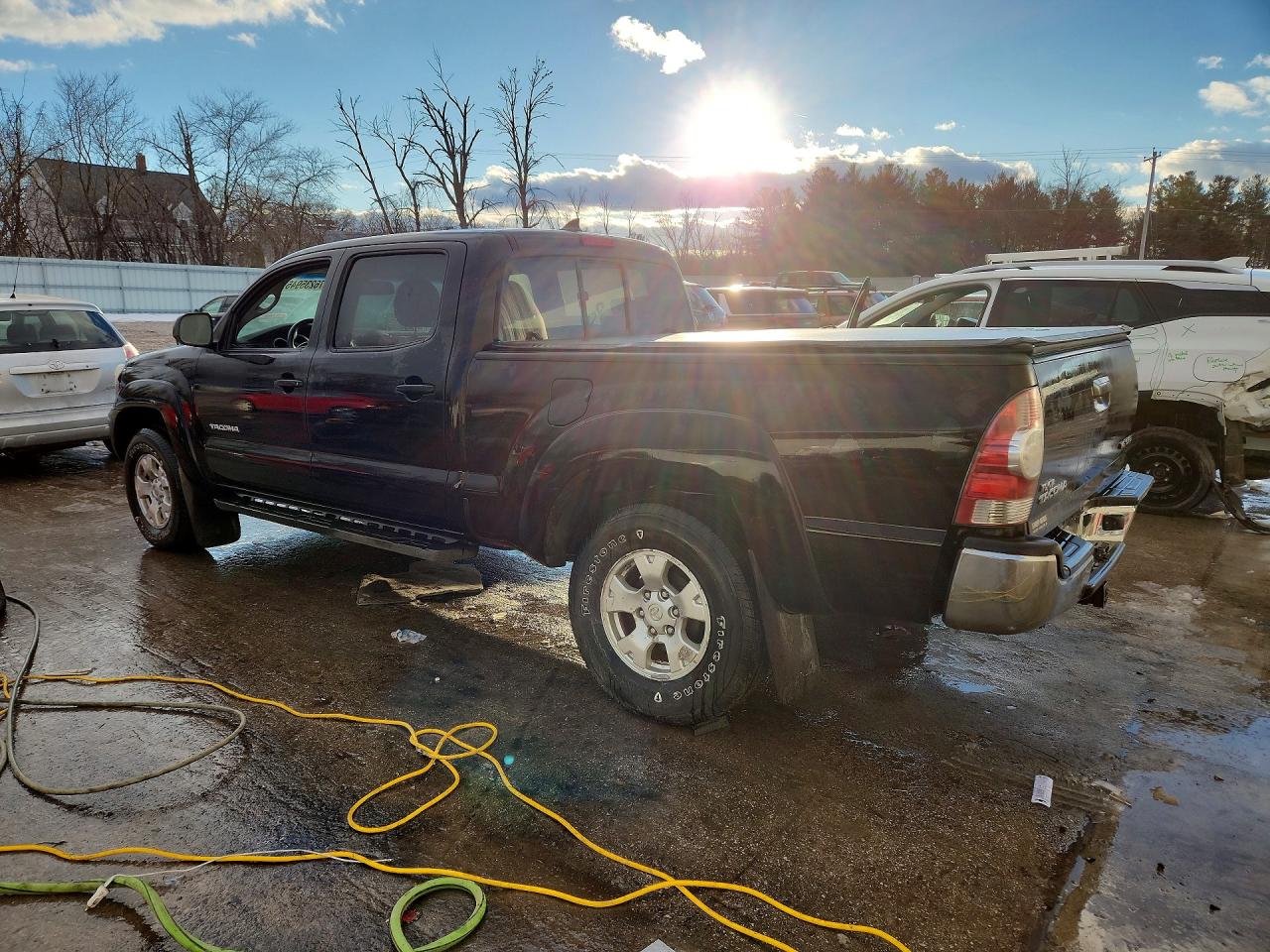 2015 Toyota Tacoma Double Cab Long Bed Black vin: 5TFMU4FN9FX034096