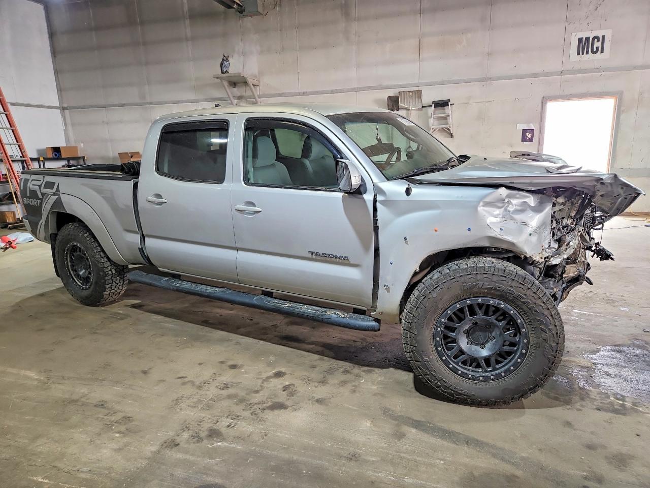 2012 Toyota Tacoma Double Cab Long Bed Silver vin: 5TFMU4FNXCX006027