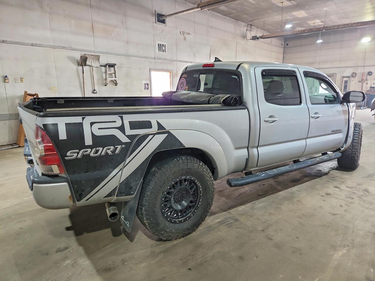 2012 Toyota Tacoma Double Cab Long Bed Silver vin: 5TFMU4FNXCX006027