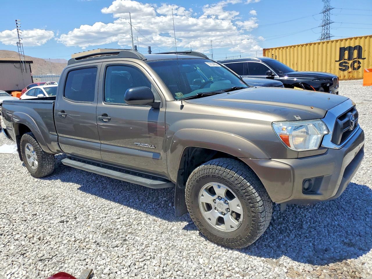 2013 Toyota Tacoma Double Cab Long Bed Tan vin: 5TFMU4FNXDX015618