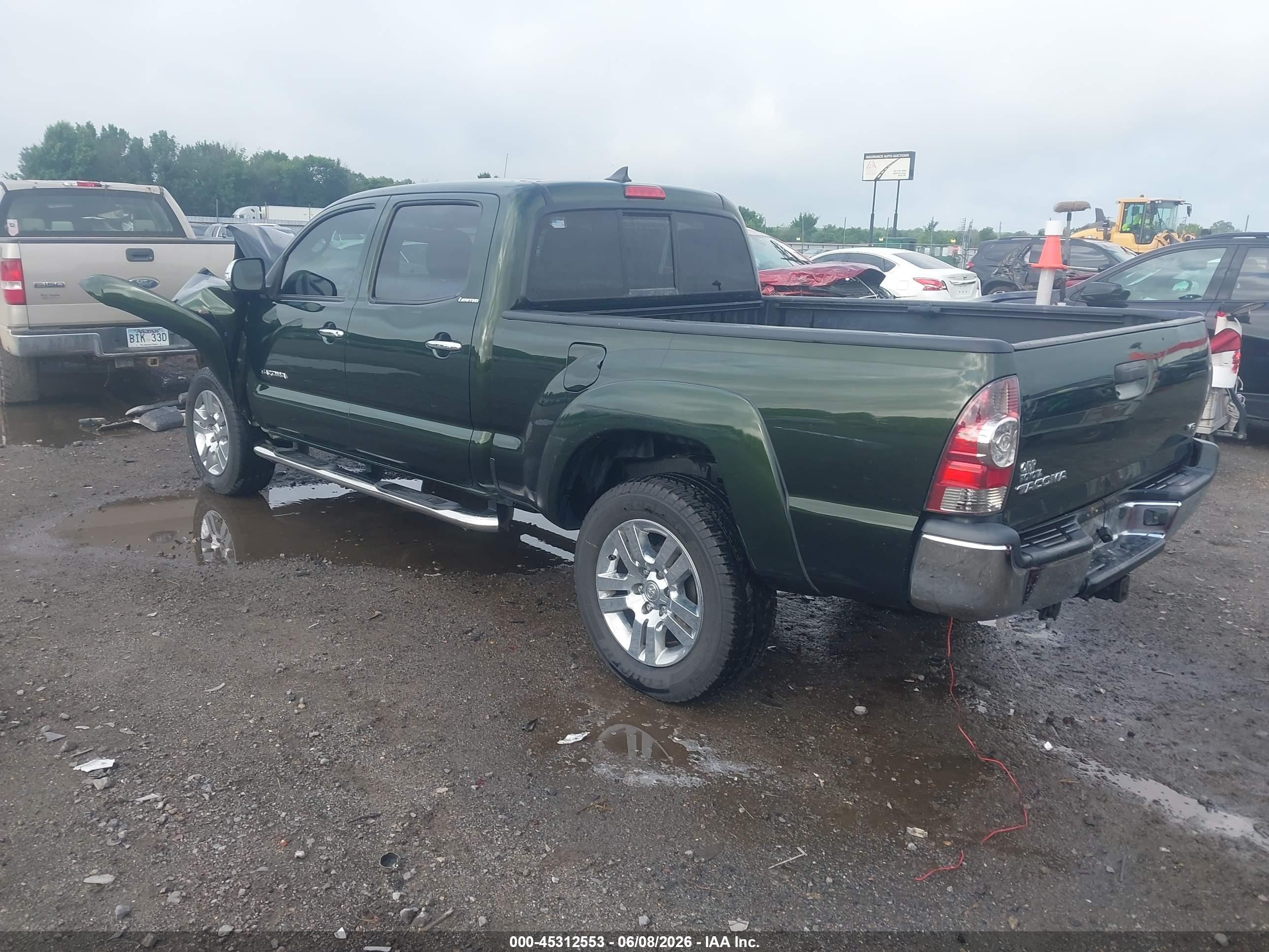 2013 Toyota Tacoma Base V6 Green vin: 5TFMU4FNXDX017224