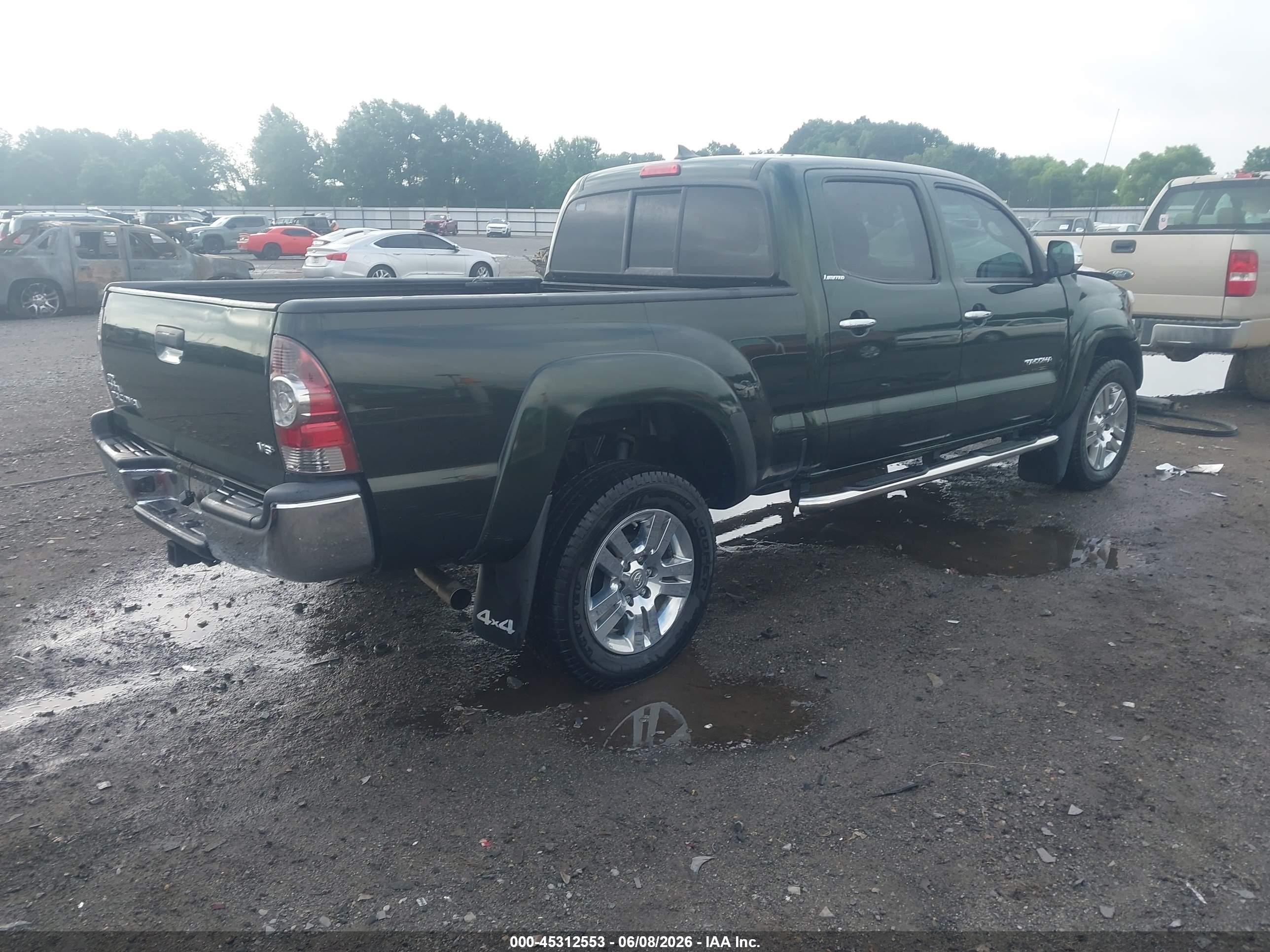 2013 Toyota Tacoma Base V6 Green vin: 5TFMU4FNXDX017224