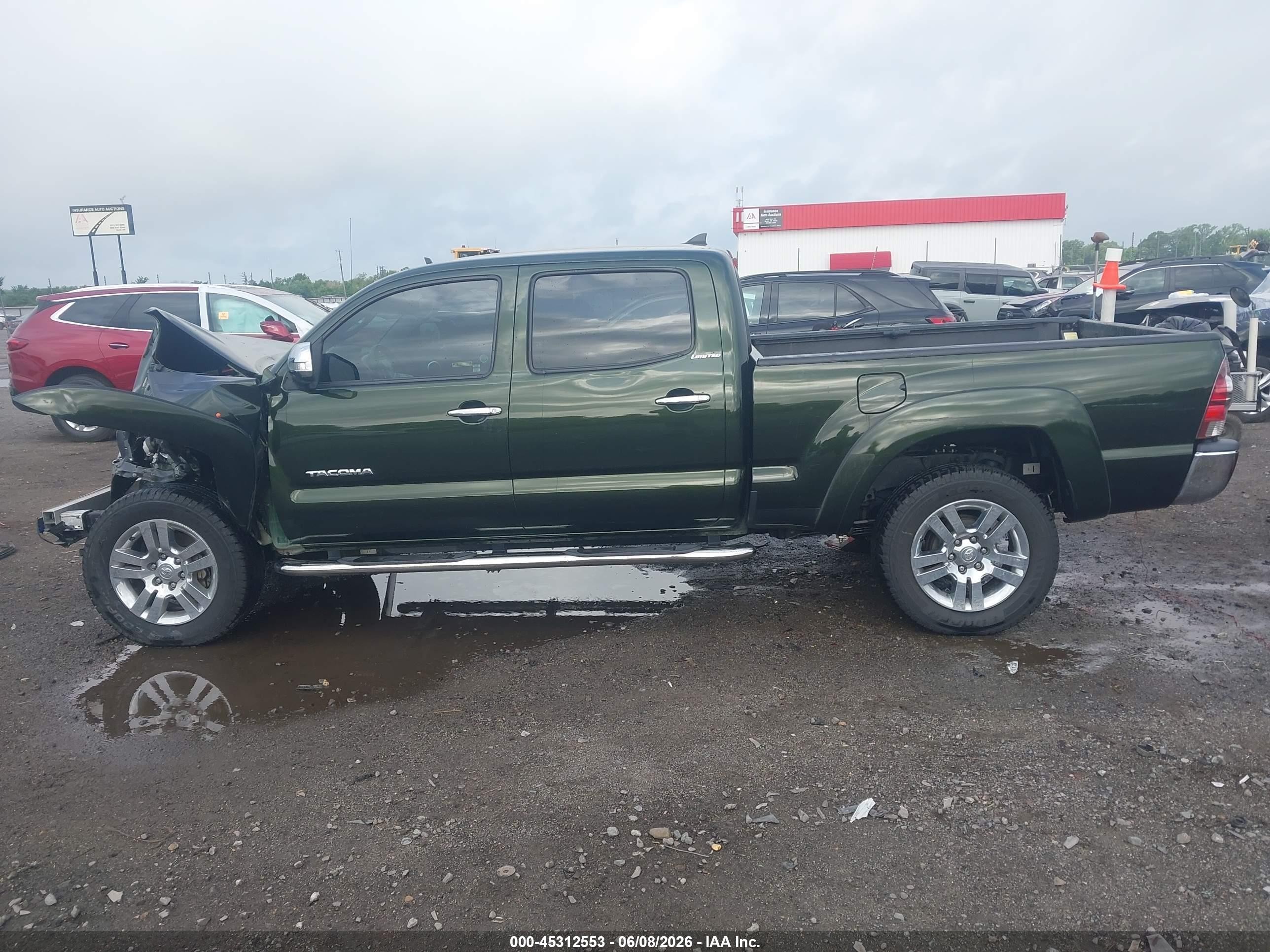 2013 Toyota Tacoma Base V6 Green vin: 5TFMU4FNXDX017224