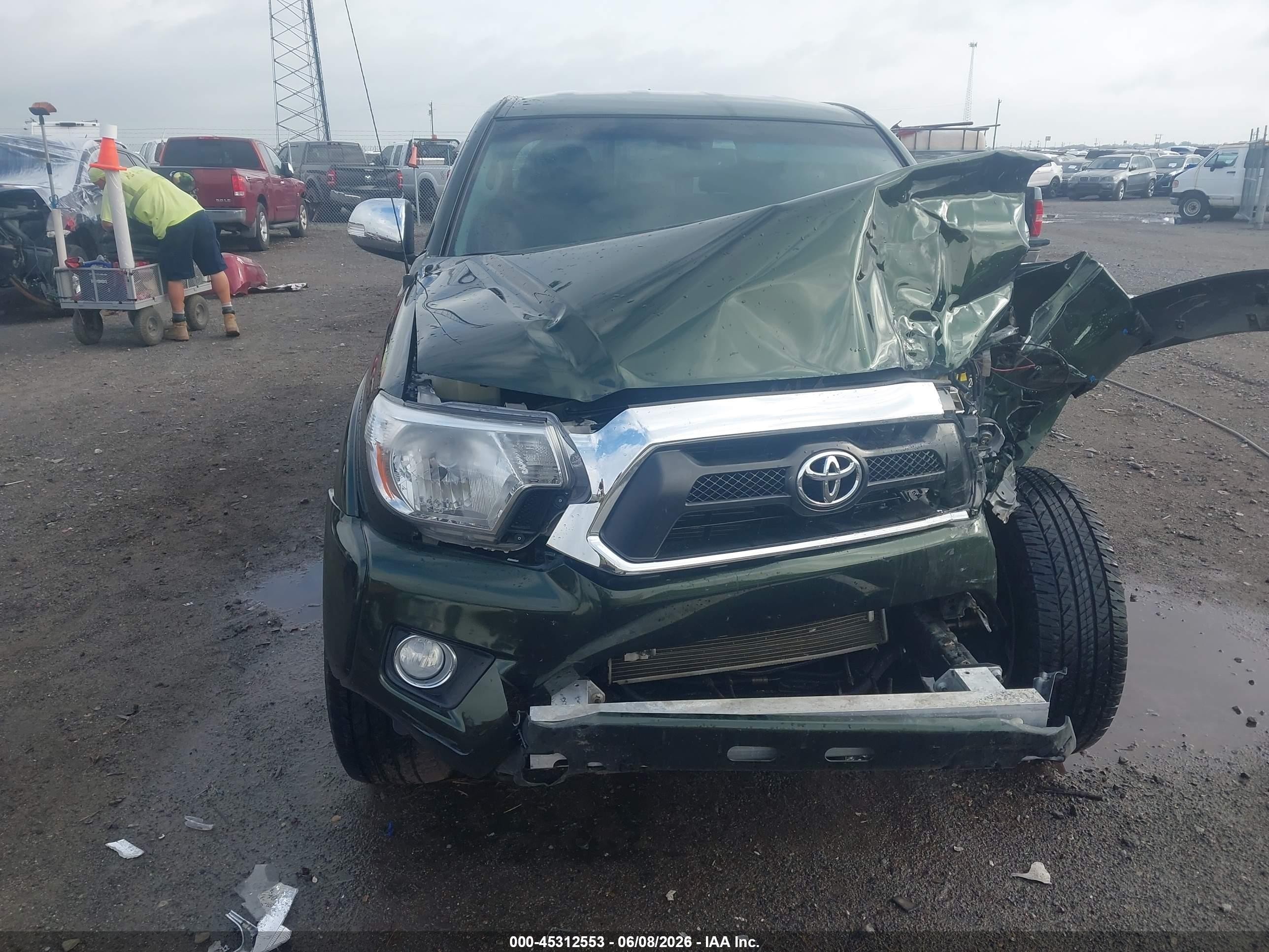 2013 Toyota Tacoma Base V6 Green vin: 5TFMU4FNXDX017224