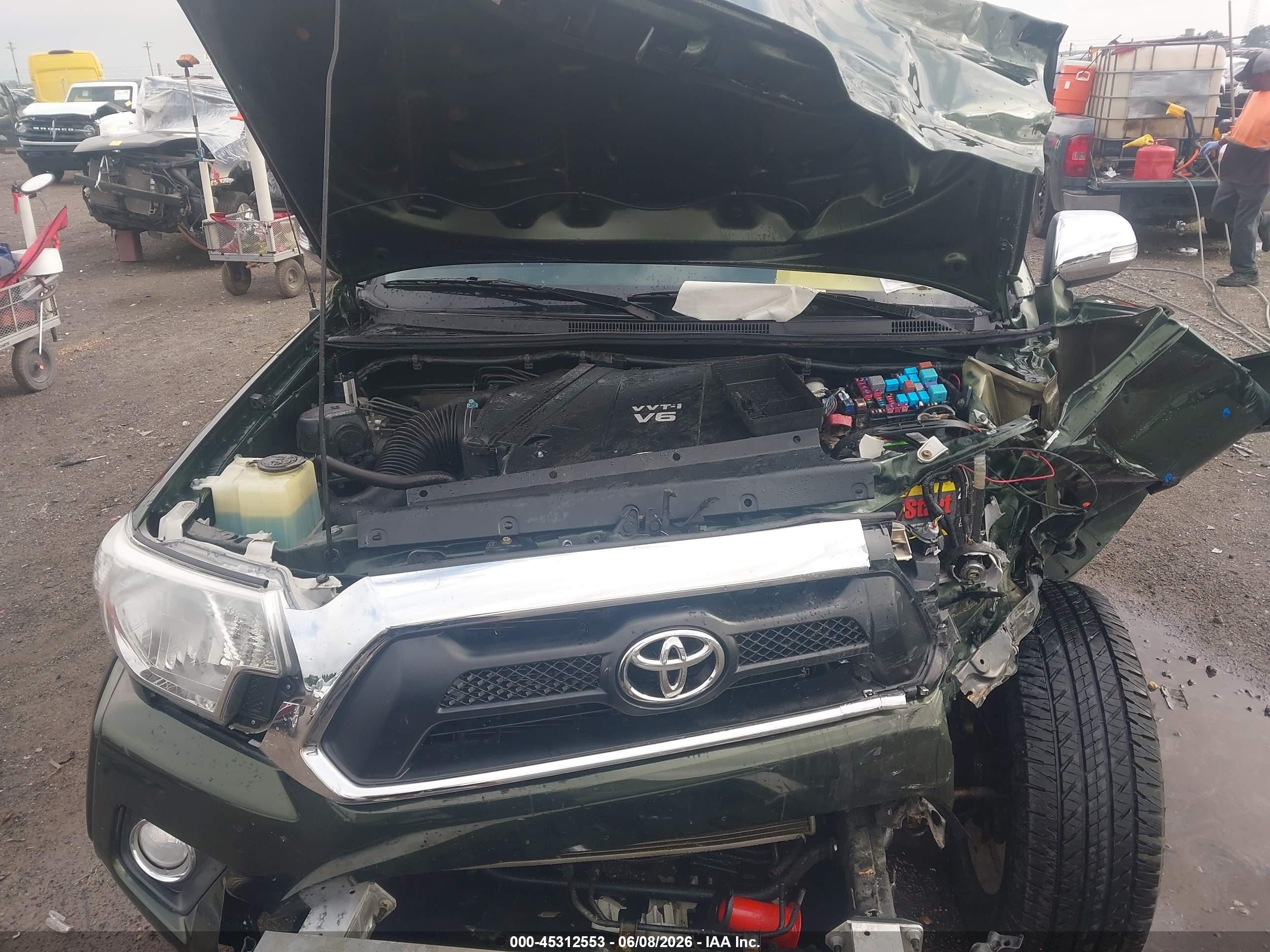 2013 Toyota Tacoma Base V6 Green vin: 5TFMU4FNXDX017224